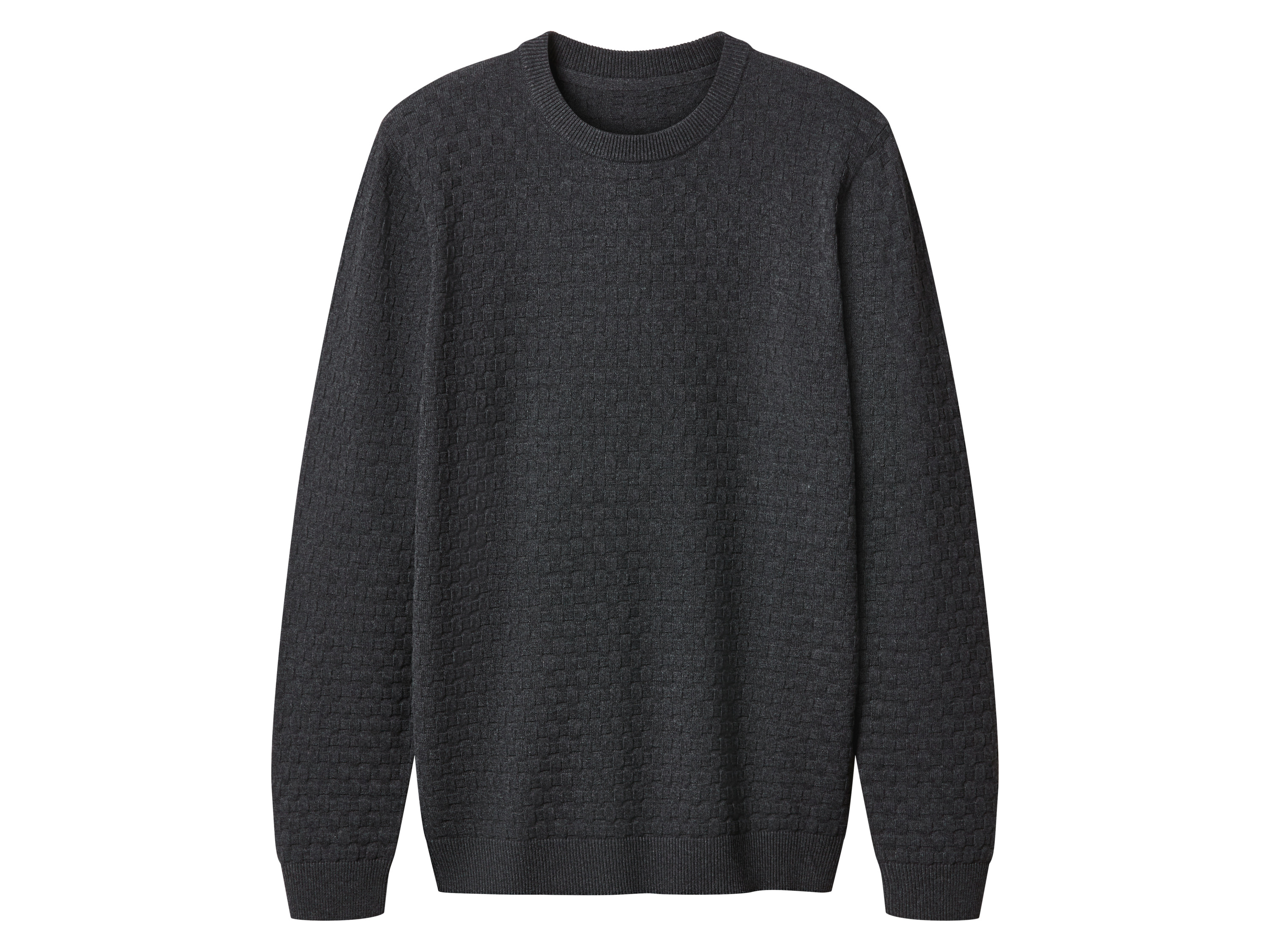 esmara Men Sweter dzianinowy męski Ciemnoszary, M 48/50