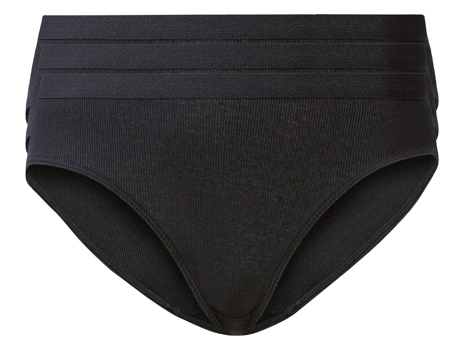 esmara Figi damskie, z przyjemnego w dotyku materiału, 3 pary XS 32/34, Czarny