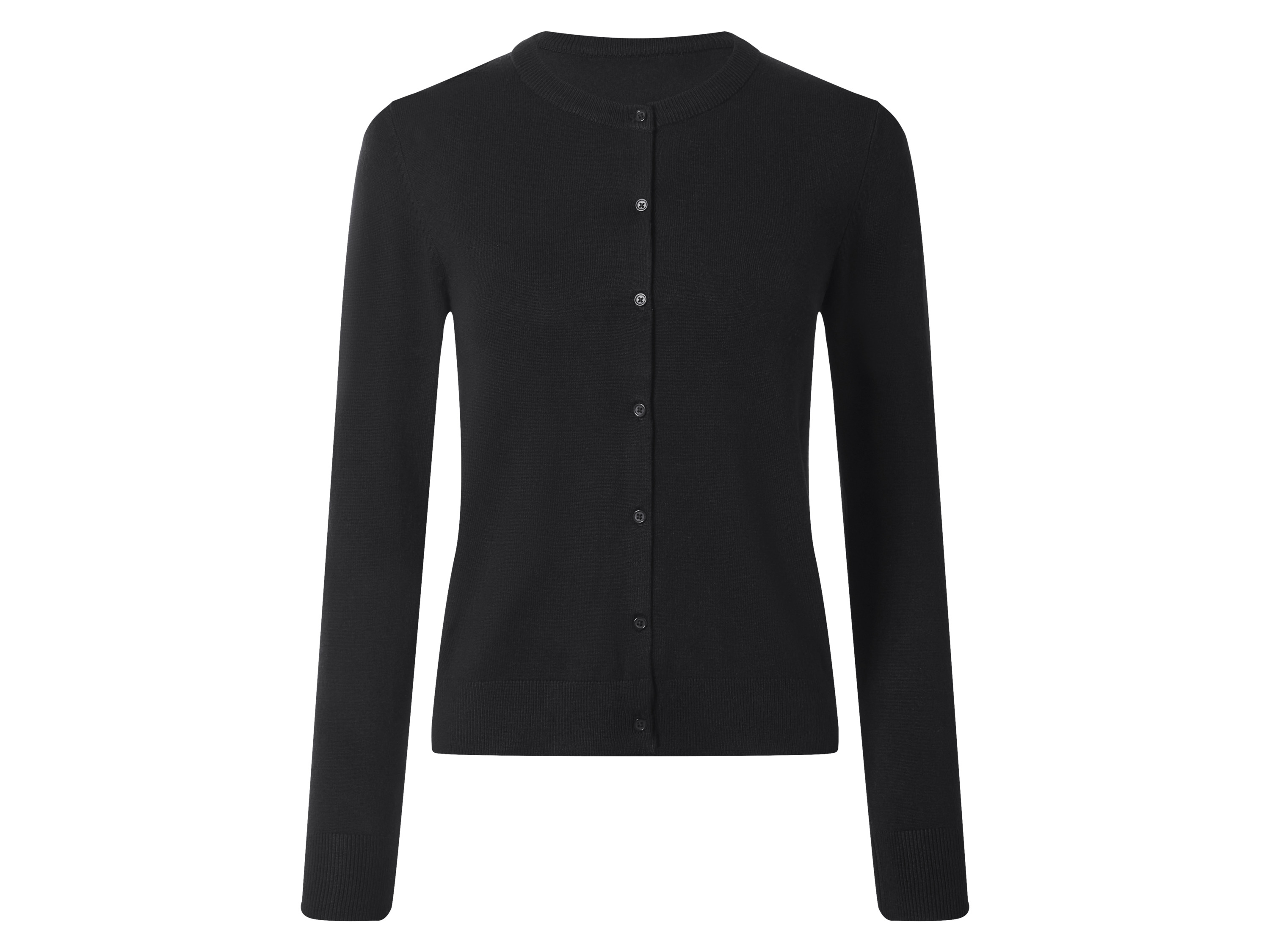esmara Kardigan damski z delikatnej dzianiny Czarny, M 40/42