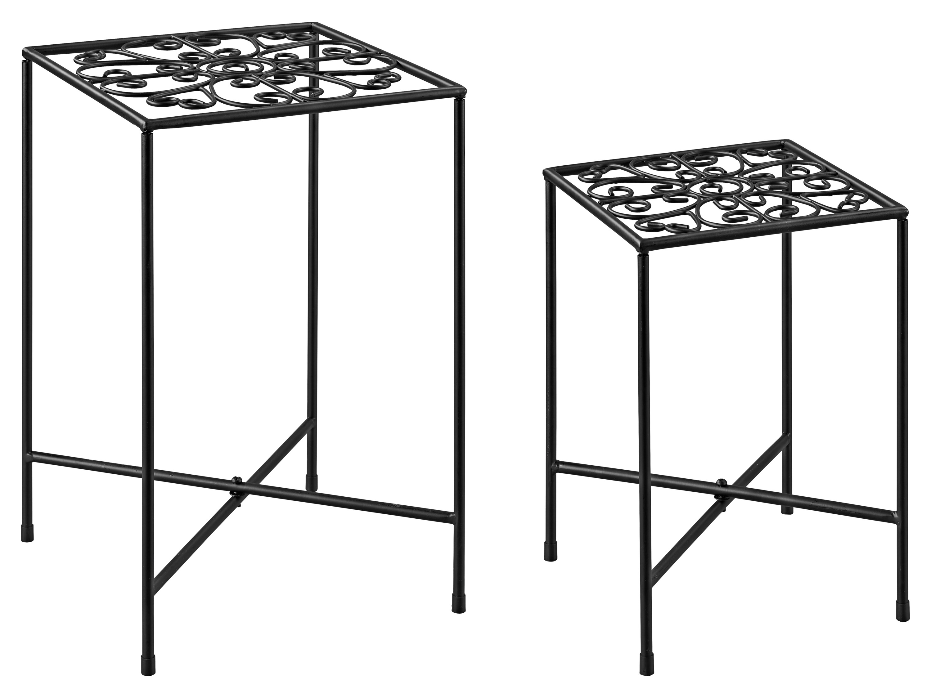 Livarno Regał na kwiaty / Zestaw stolików na kwiaty Stołek w kwiaty 2 szt.