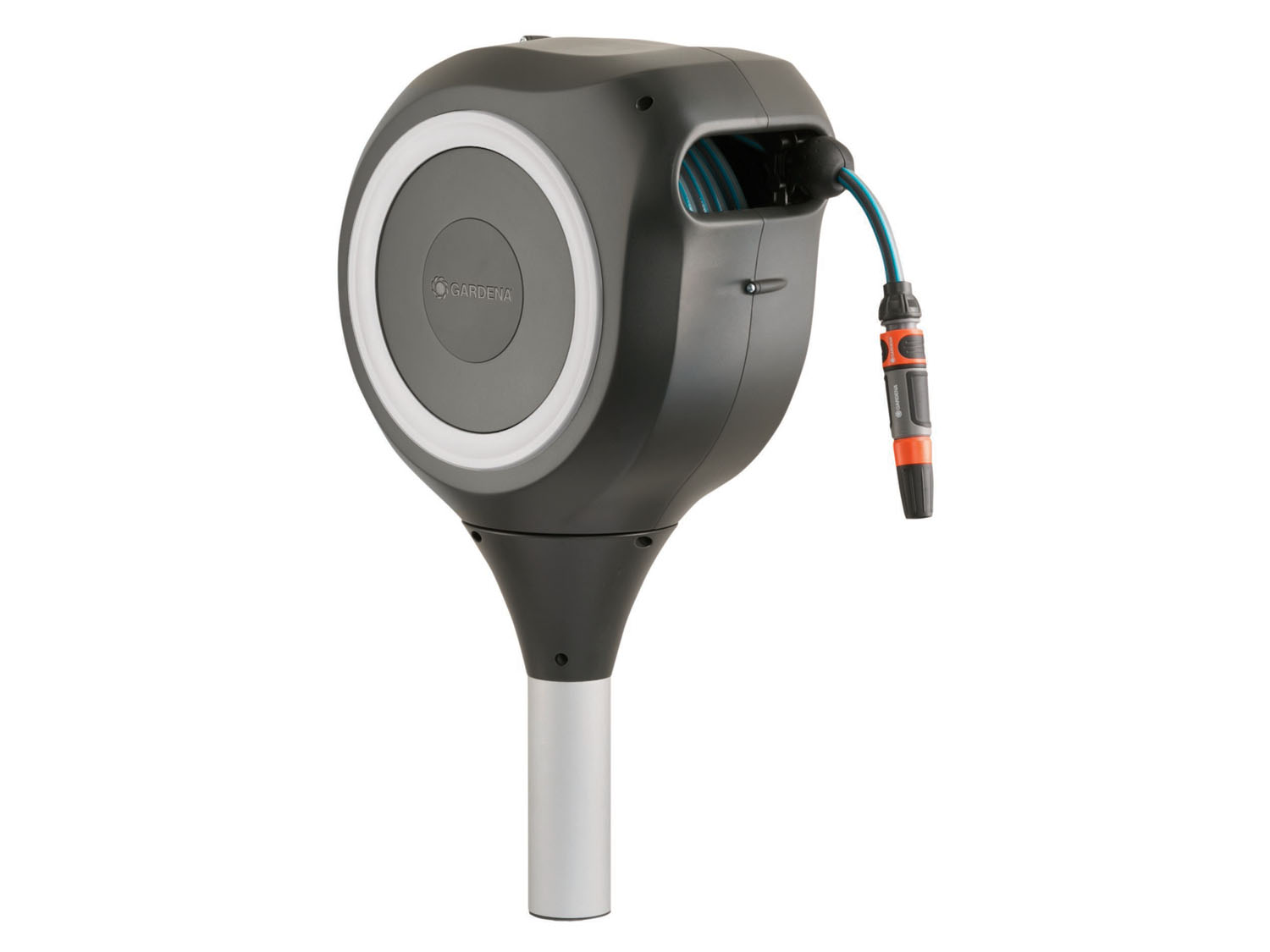 Gardena Bęben ogrodowy RollUp M, 20 m, szary/biały