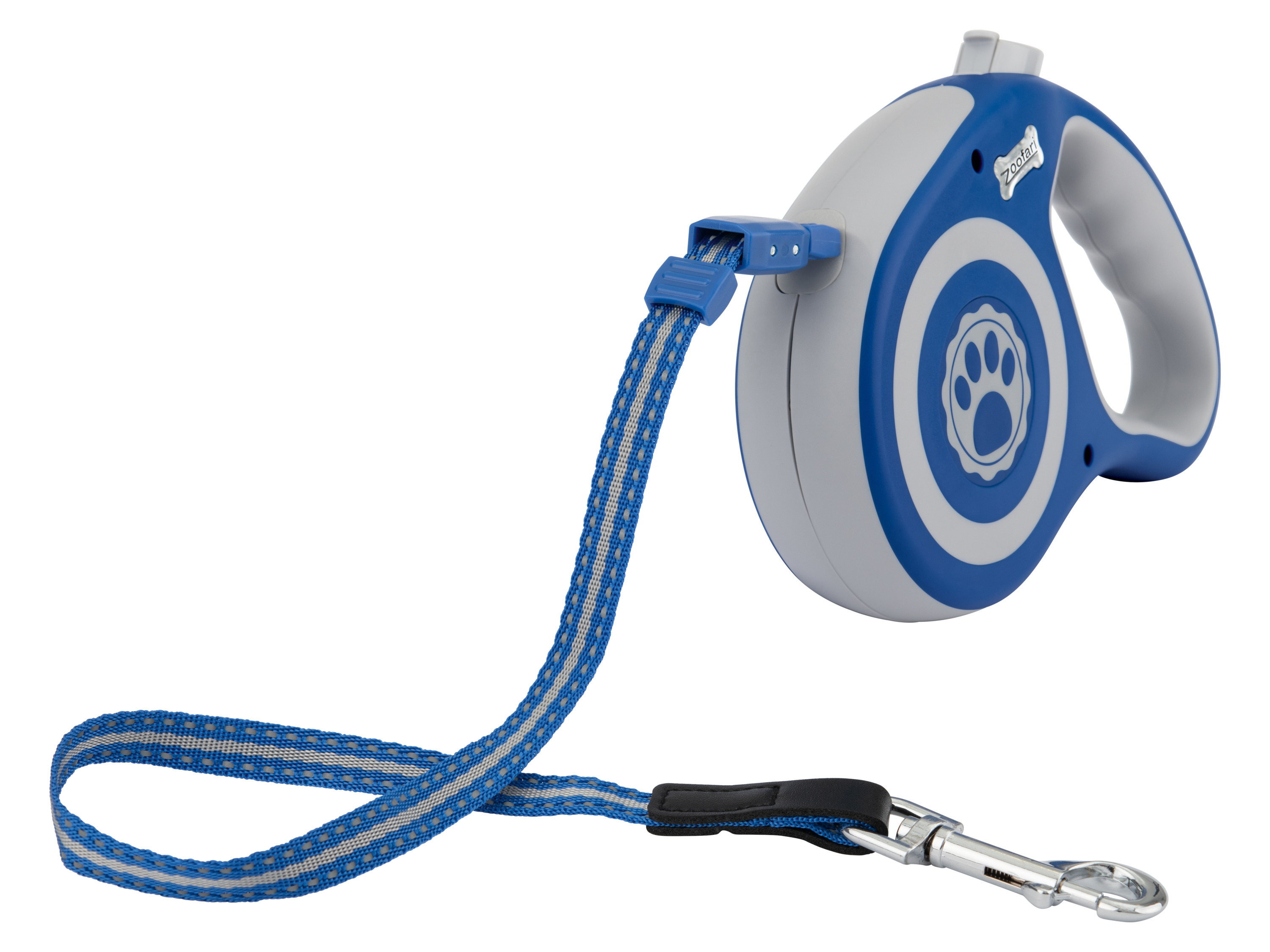 zoofari Smycz z mechanizmem zwijającym Duży, Niebieski