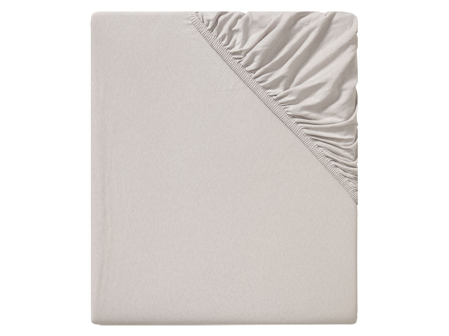 Livarno home Prześcieradło z dżerseju z gumką, 180–200 x 200 cm Jasnoszary