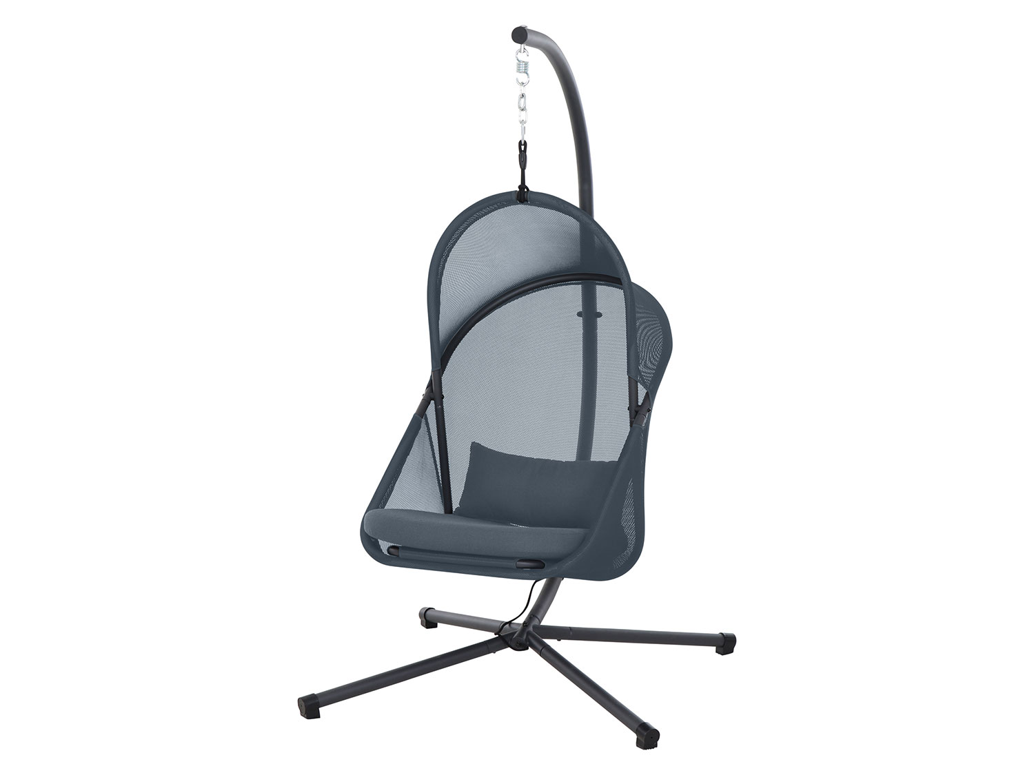 Siena Garden Wiszący fotel Yobaya, z najwyższej jakości tkaniną z przewiewnej siateczki AIR Szaroniebieski