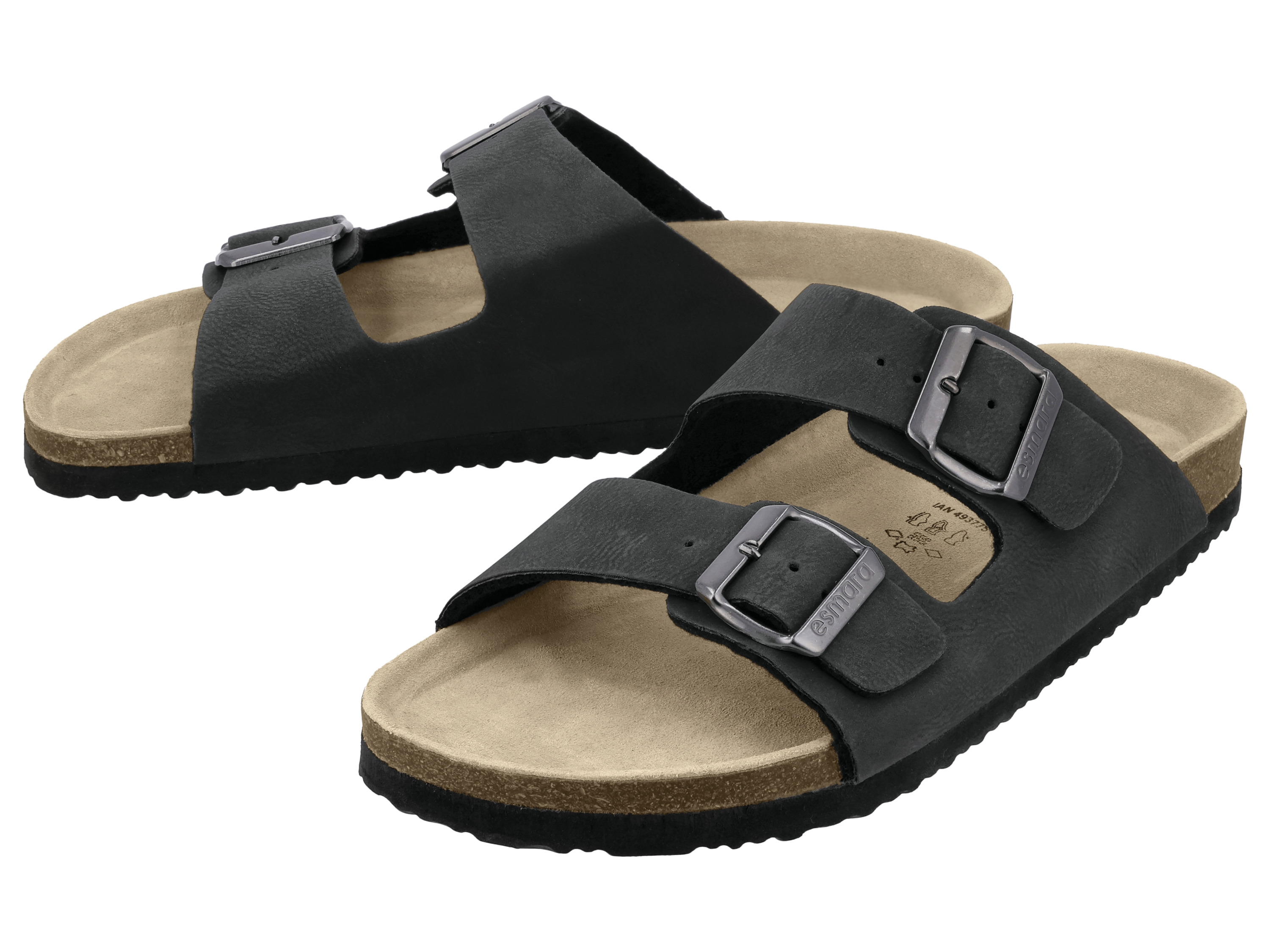 esmara Klapki męskie Czarny, 42