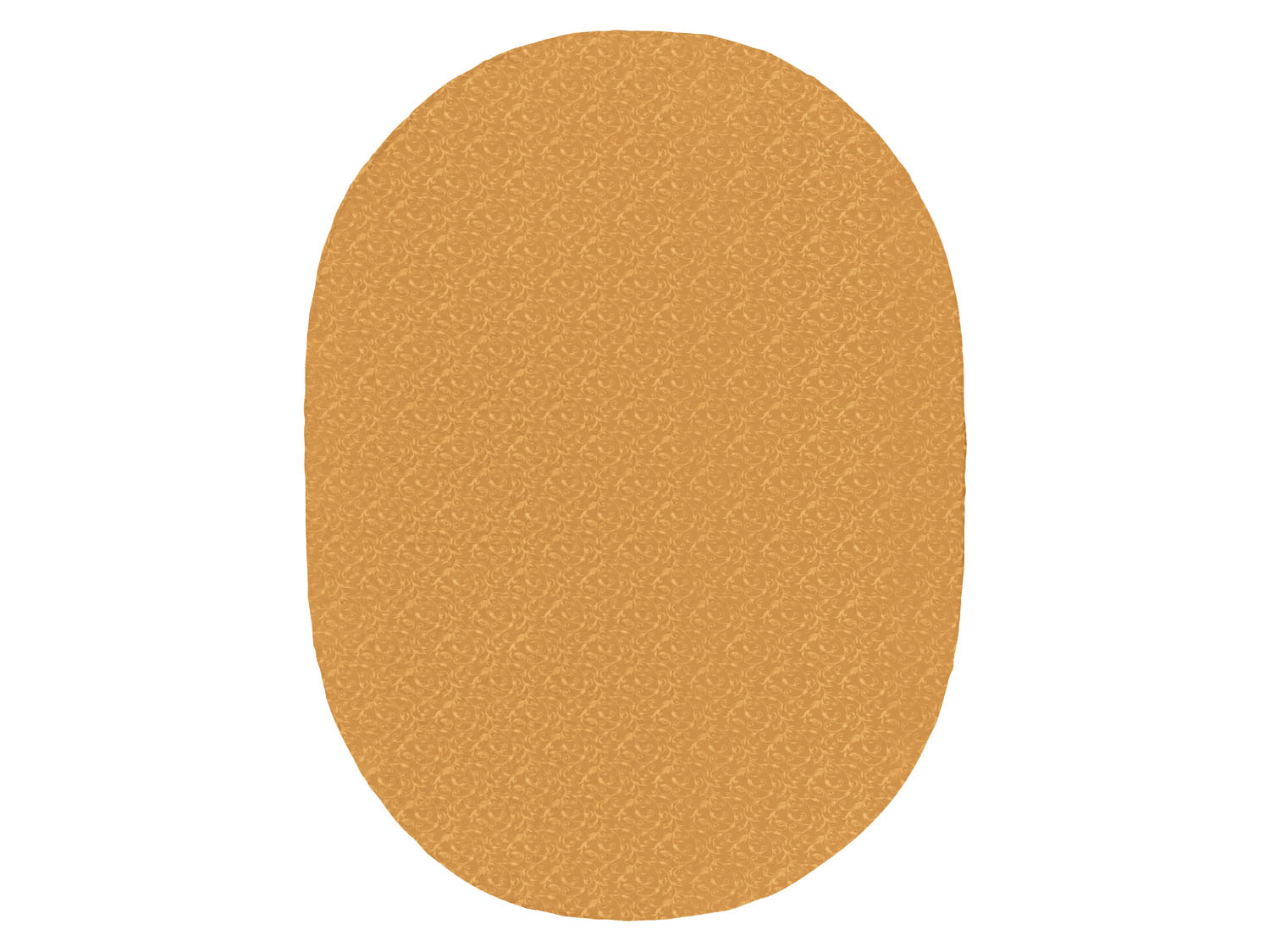 Livarno home Obrus żakardowy z szarfą w kontrastowym kolorze, 1 zestaw Owalny 160 x 220cm + 20 x 220cm, Złoty