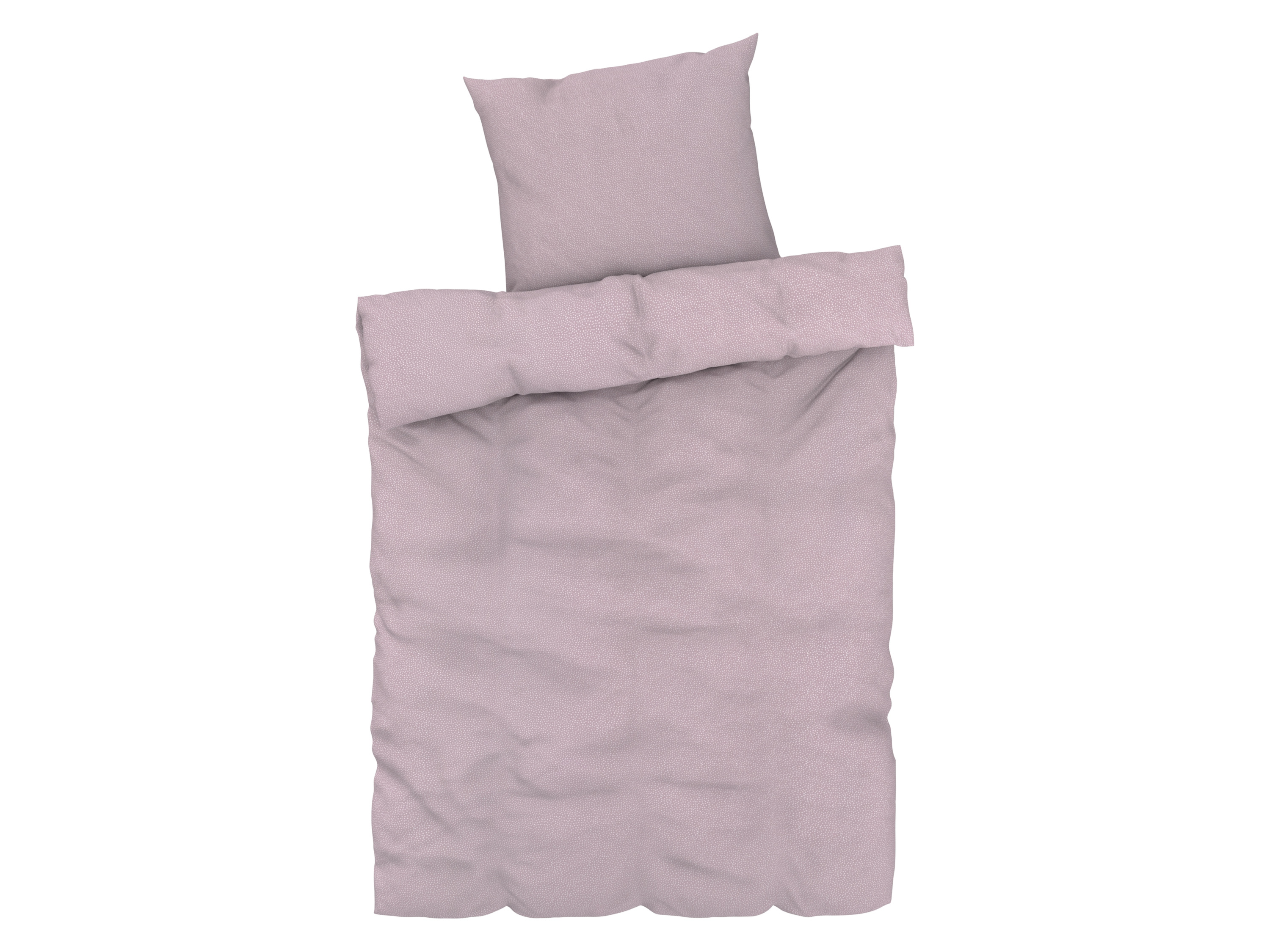 Livarno home Pościel z bawełną renforcé, 140 x 200 cm Kropki/różowy