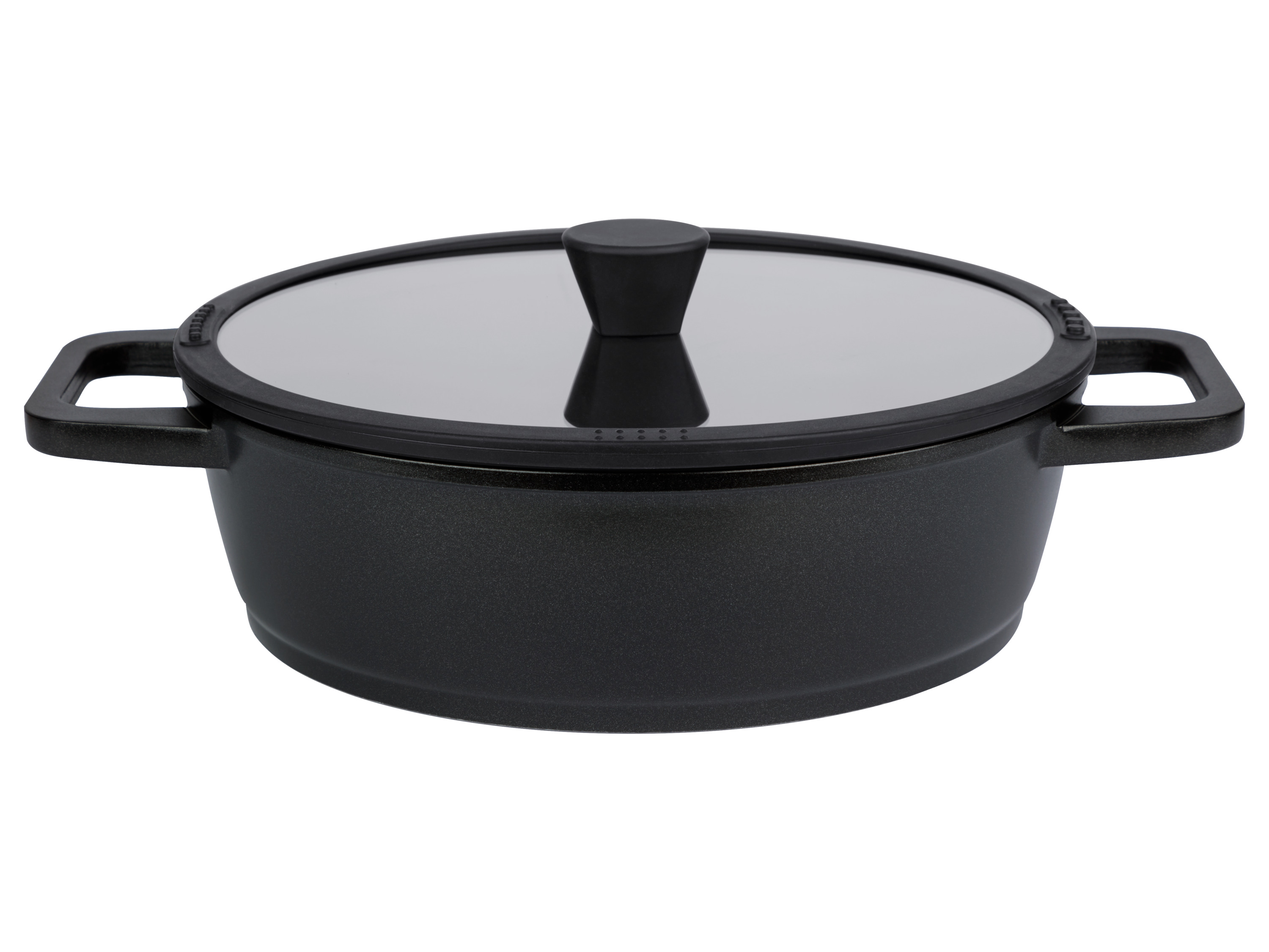 Livarno home Patelnia do serwowania z odlewu aluminiowego, Ø 28 cm Czarny