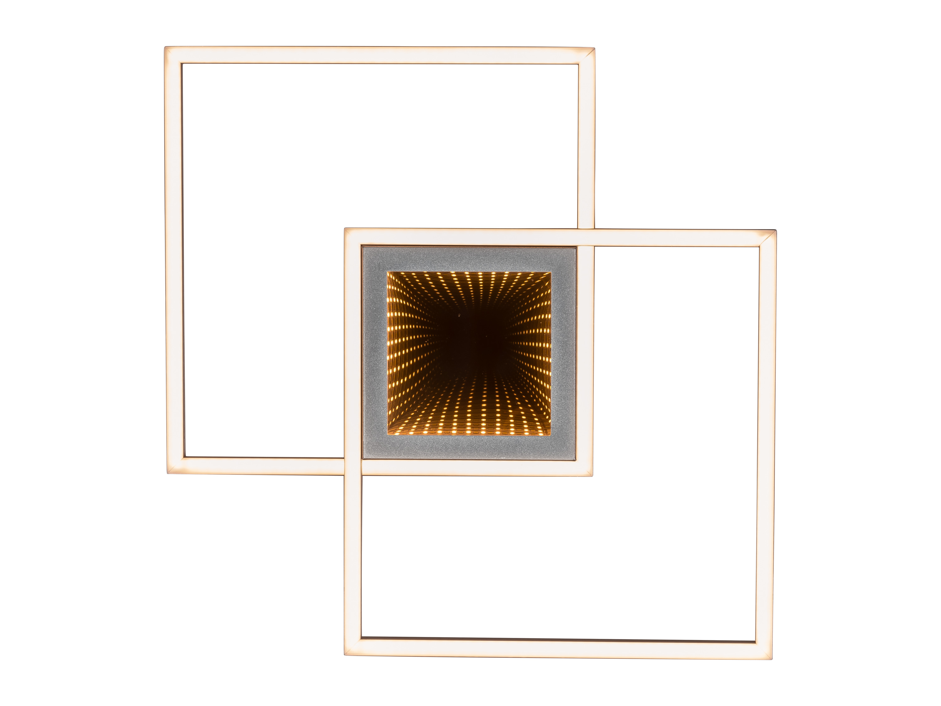 Livarno home Lampa sufitowa LED z efektem 3D Kwadratowy