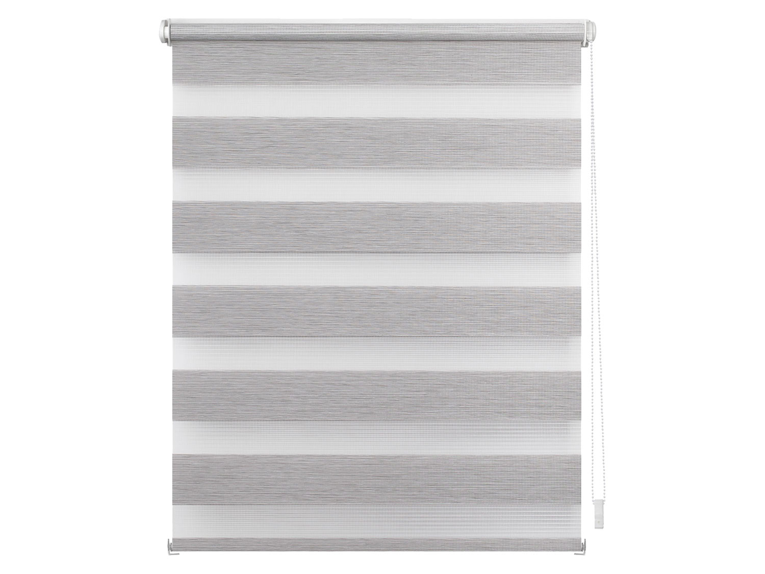 Lichtblick Roleta dzień/ noc Klemmfix, bez wiercenia, od 45 do 120 cm Jasnoszary, 60 x 150 cm