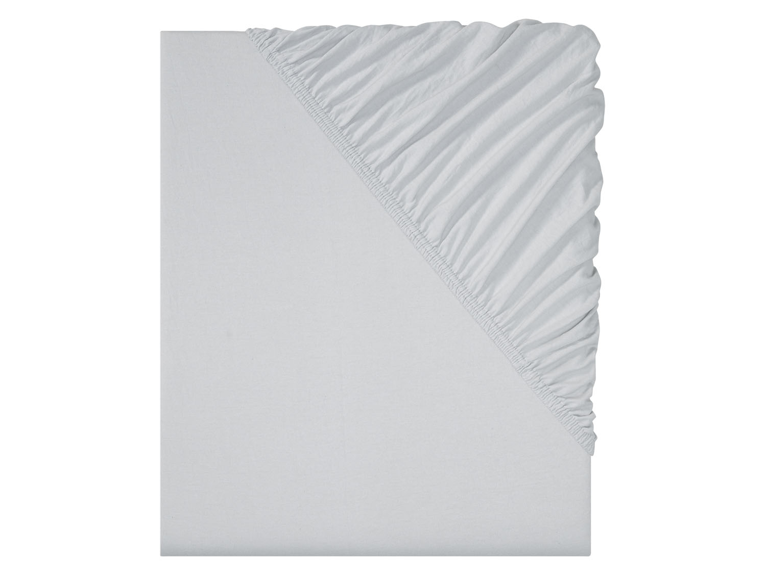 Livarno home Prześcieradło z dżerseju z gumką, 90-100 x 200 cm Jasnoszary