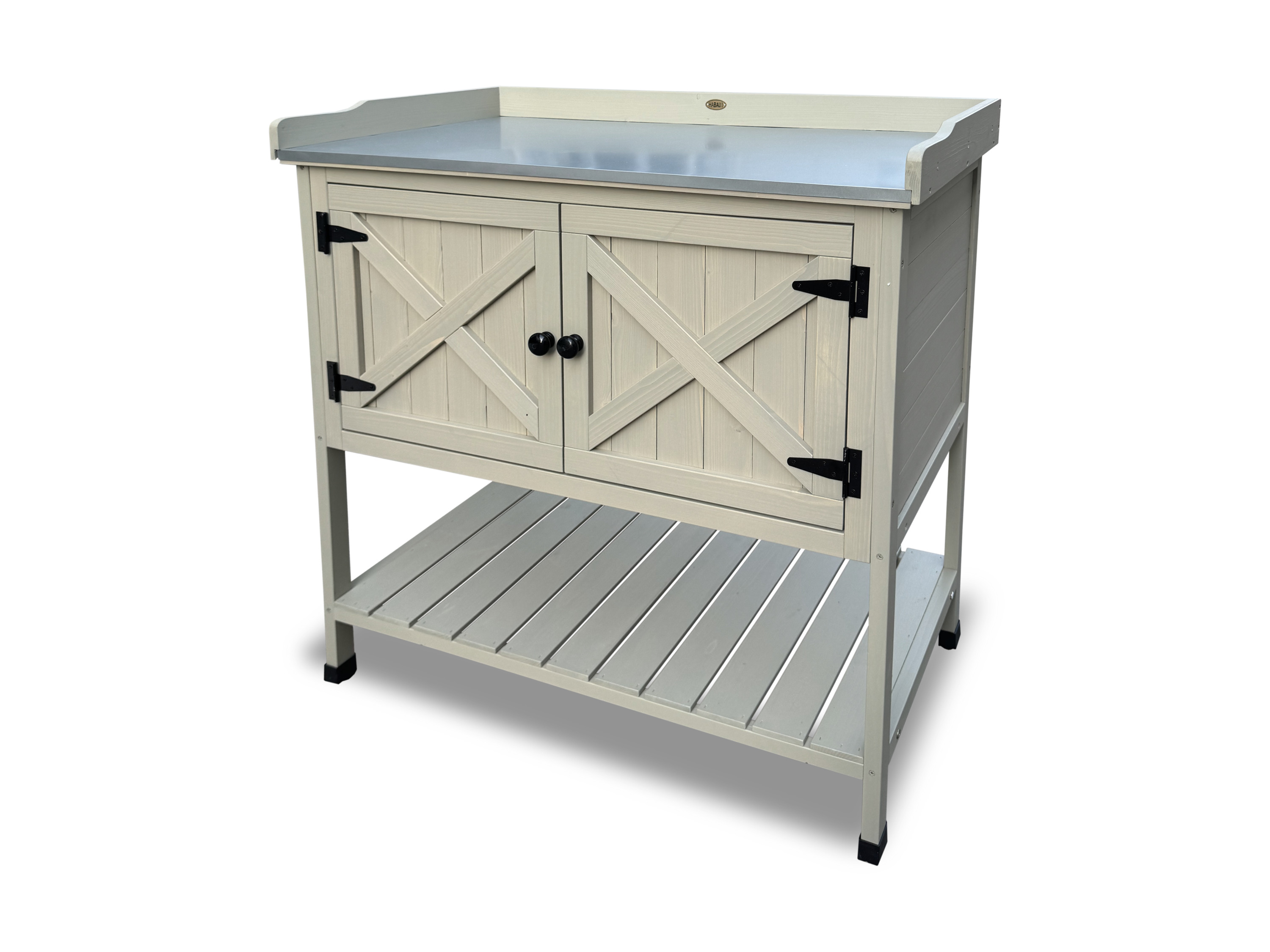 Habau Stół ogrodniczy drewniany, 98 x 48 x 97 cm