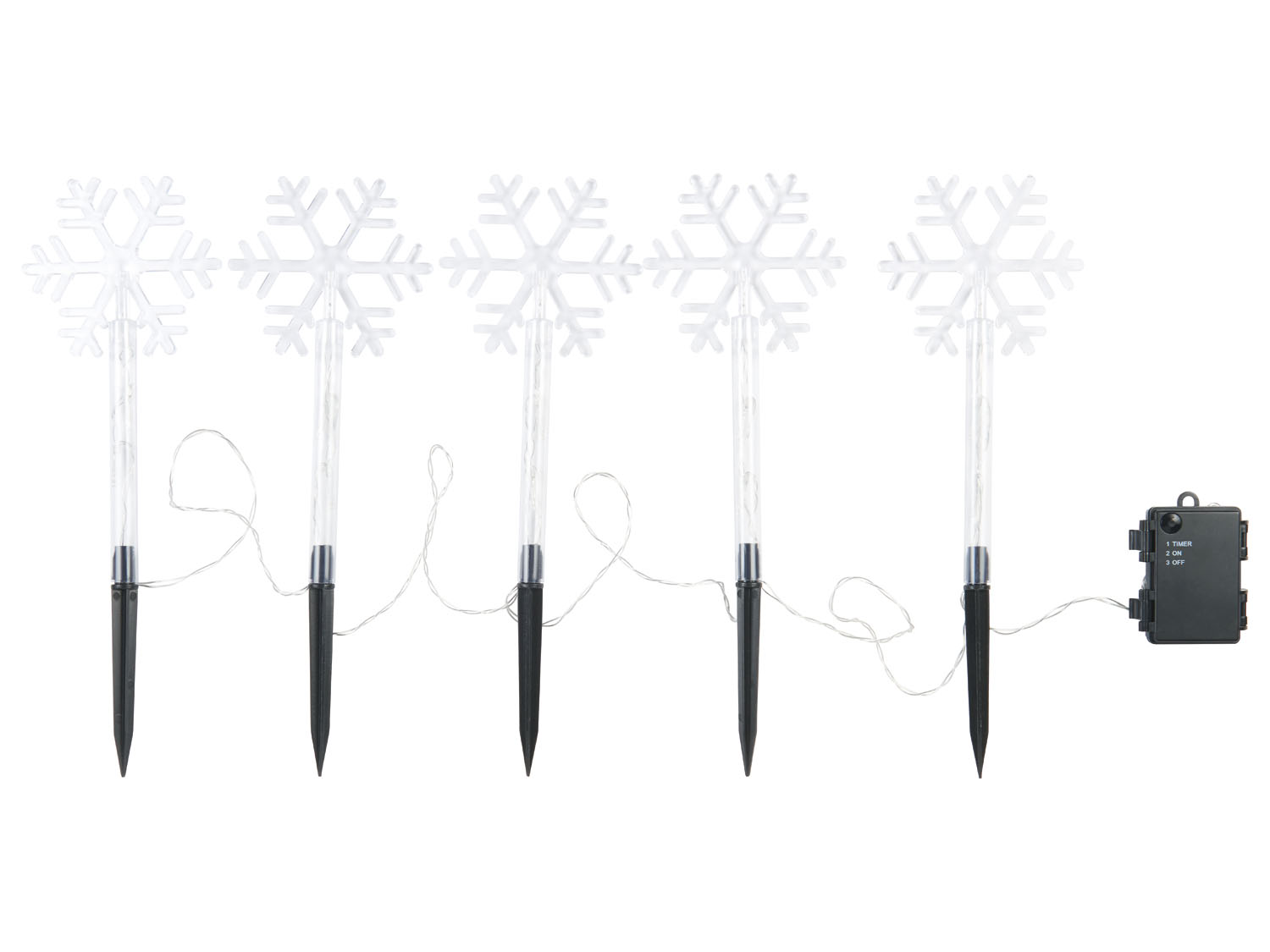 Livarno home Dekoracja świetlna LED Płatki śniegu, zimna biel