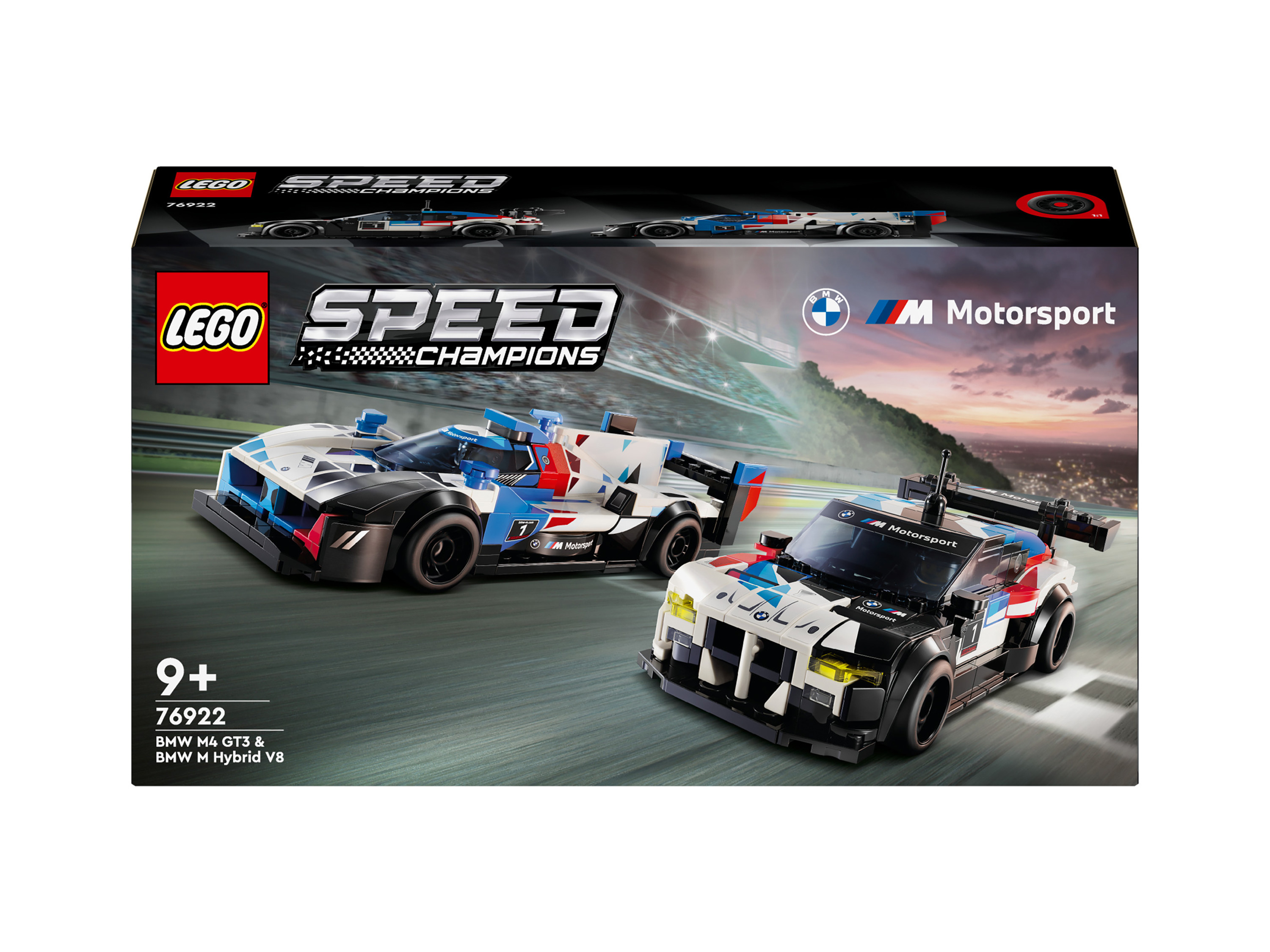 Lego Speed Champions Zestaw klocków Lego 76922 »Bmw M4 GT3 i BMW M Hybrid V8 — samochody wyścigowe«