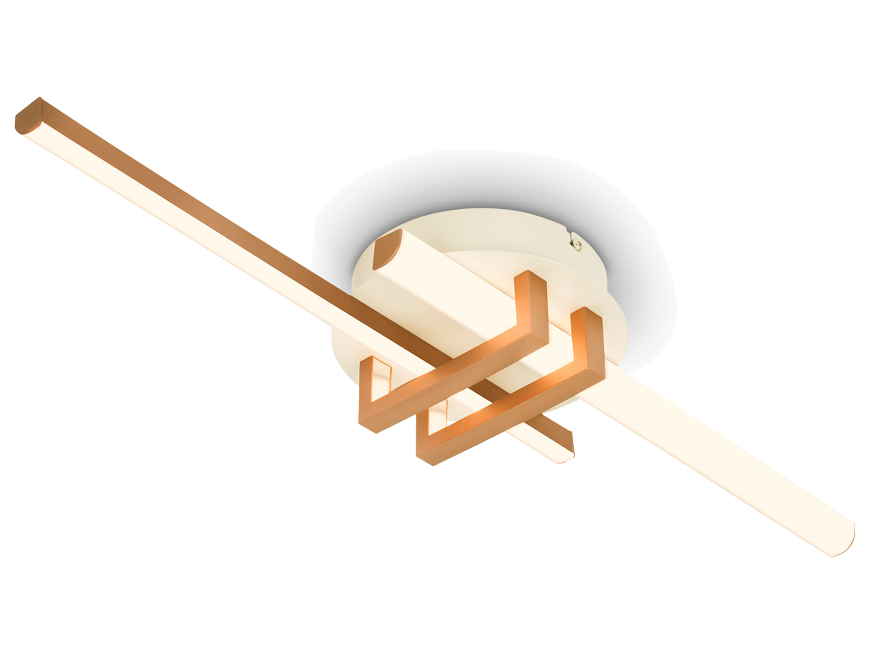 Briloner LED Lampa sufitowa z profilem narożnym Rod of 2, Kawa, Ciepła szarość