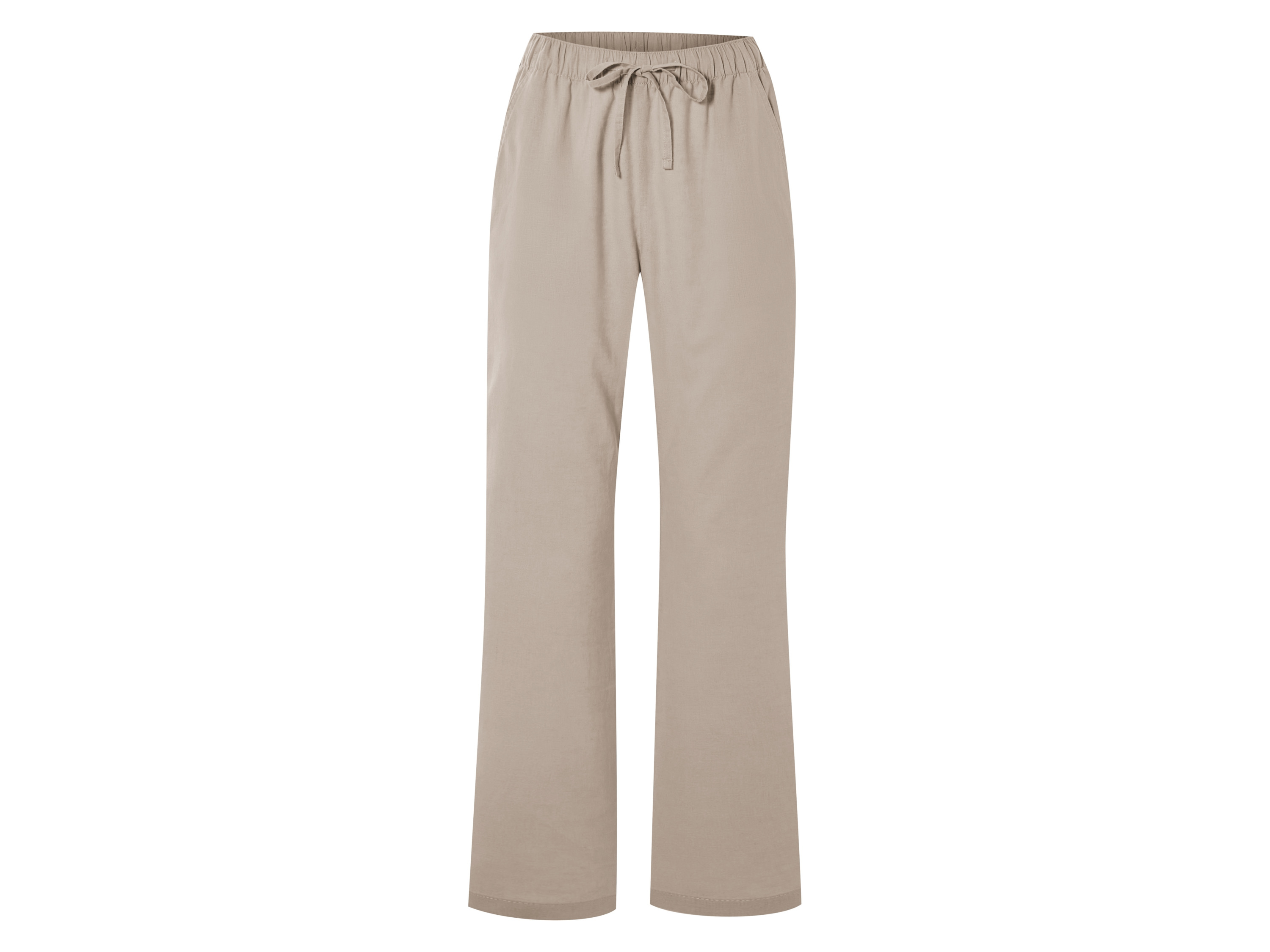 esmara Spodnie damskie z lnem i bawełną Taupe, 44