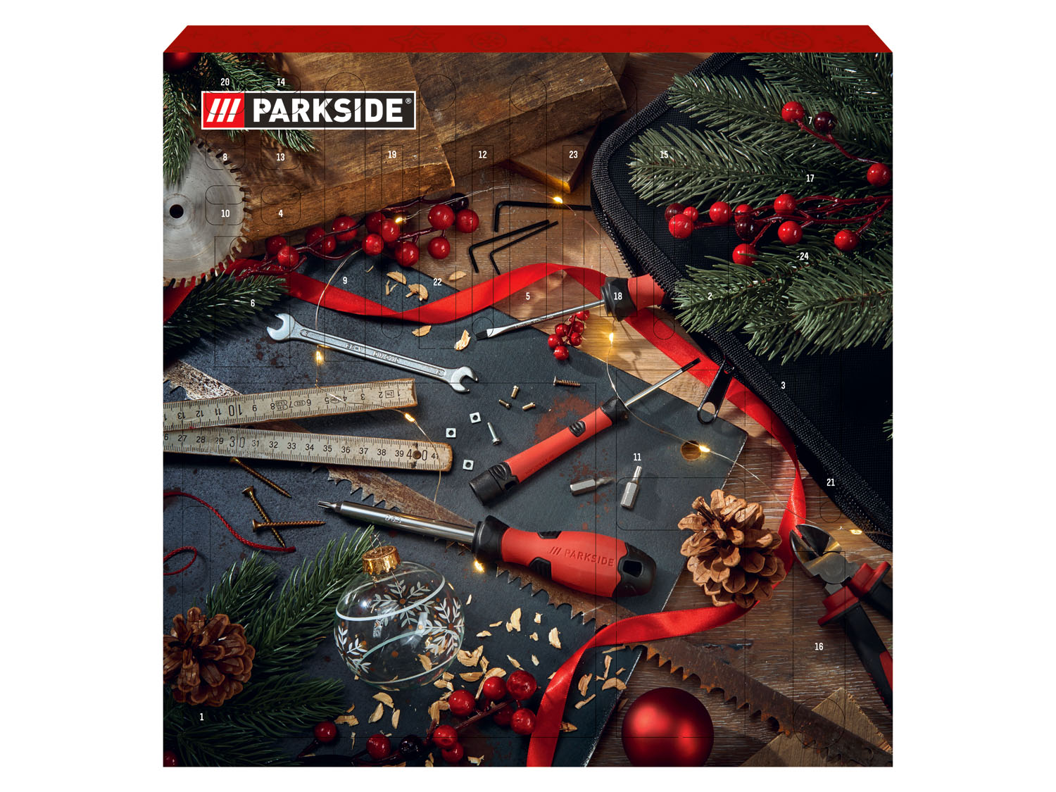 Parkside Kalendarz adwentowy z narzędziami, zestaw