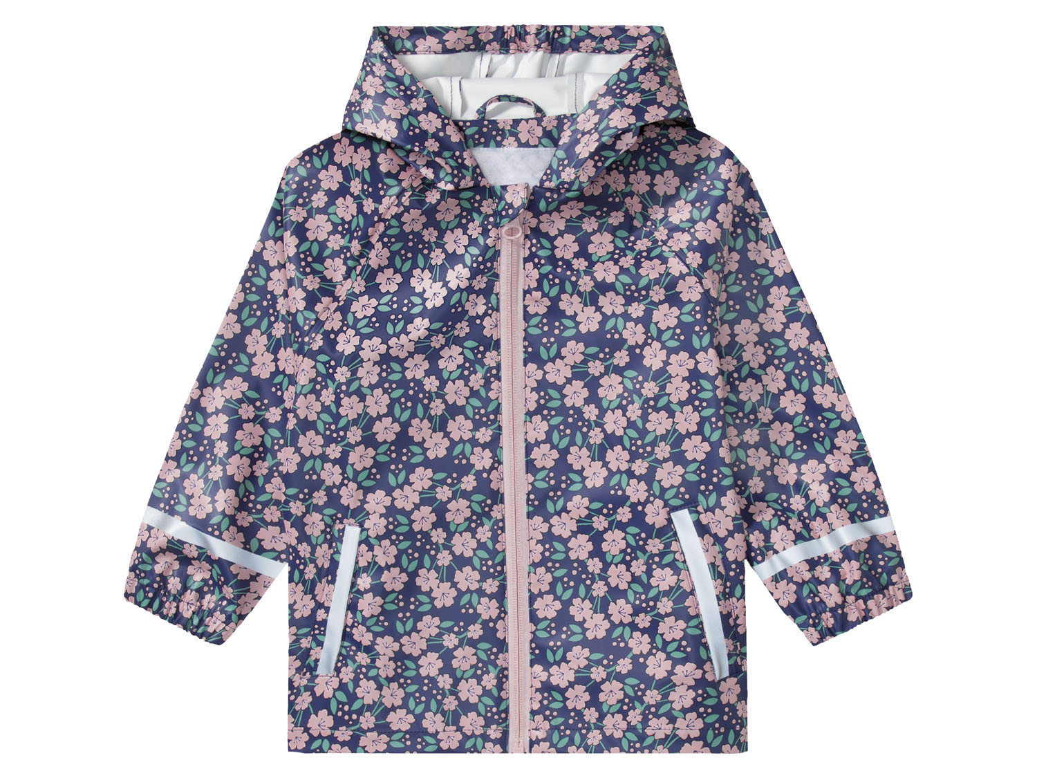 lupilu Kurtka dziecięca przeciwdeszczowa Kwiaty, 98/104