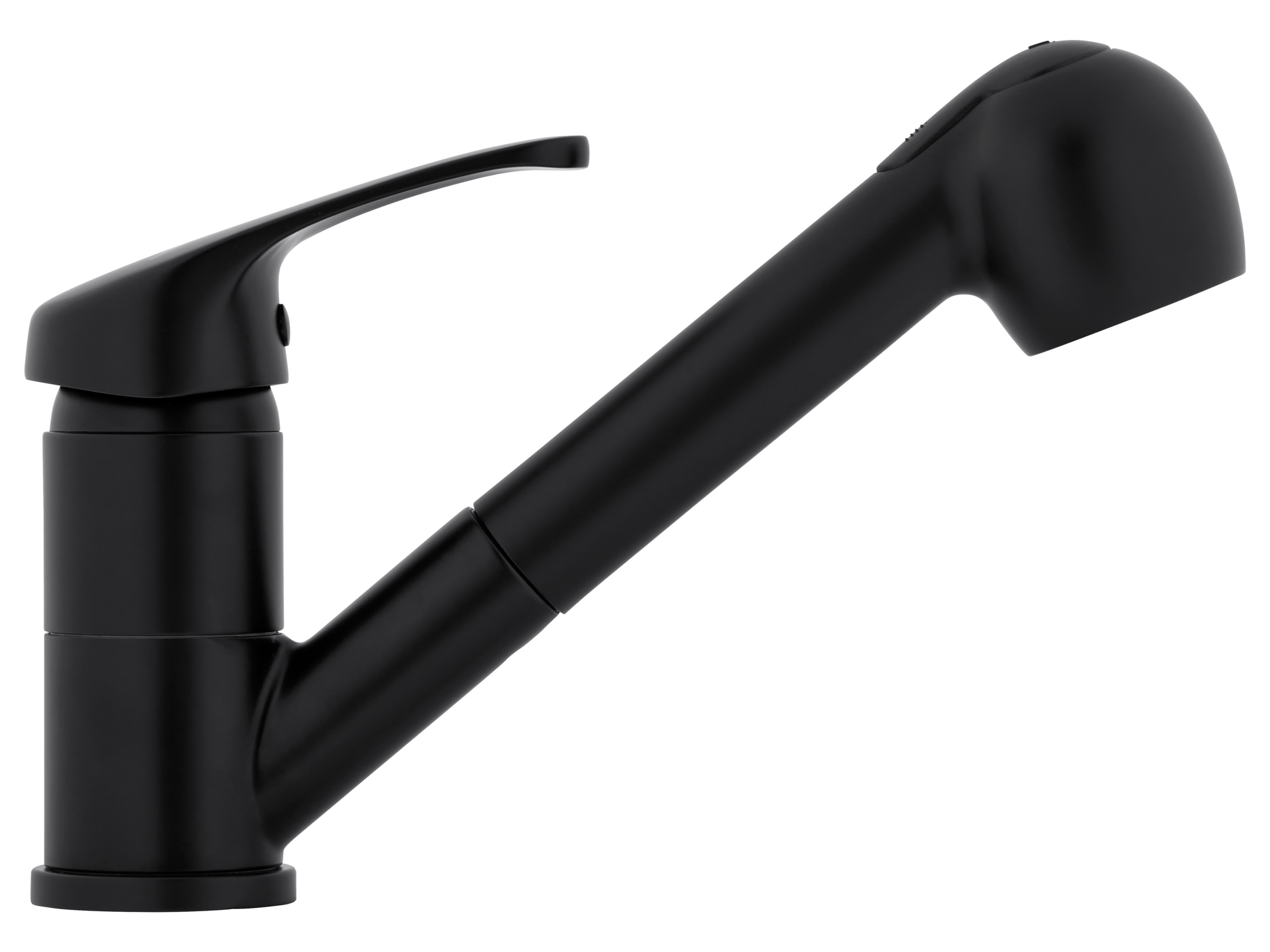 Livarno home Bateria kuchenna z wyciąganą wylewką Czarny/matowy