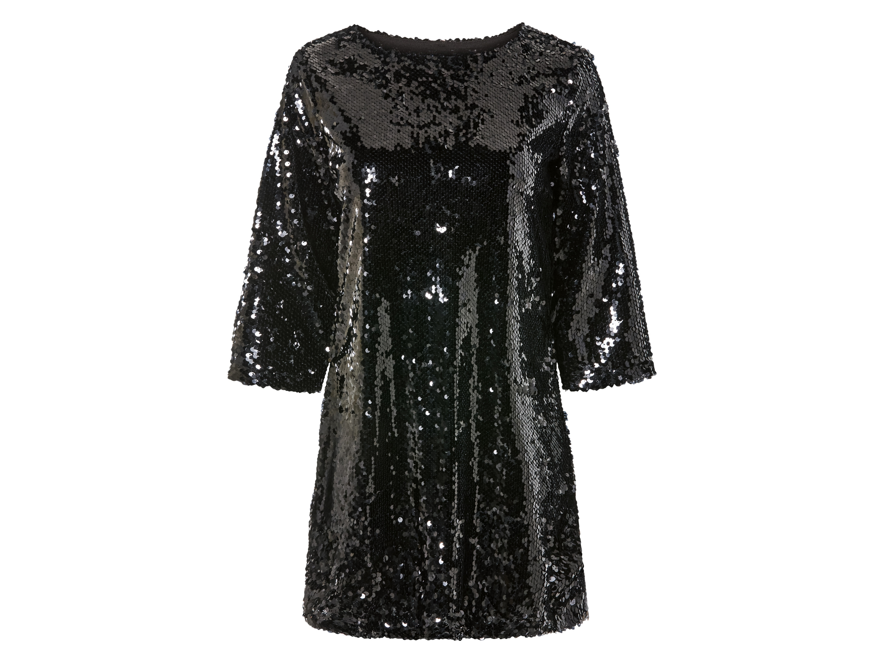 esmara Sukienka cekinowa damska Czarny, M40/42