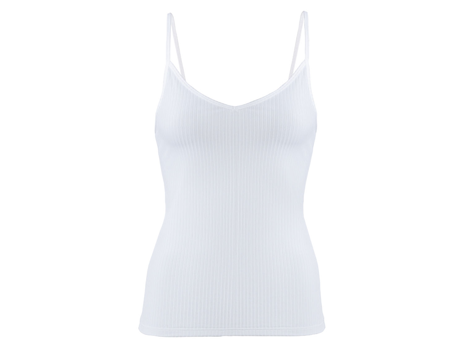 esmara Top damski na cienkich ramiączkach Biały, L44/46