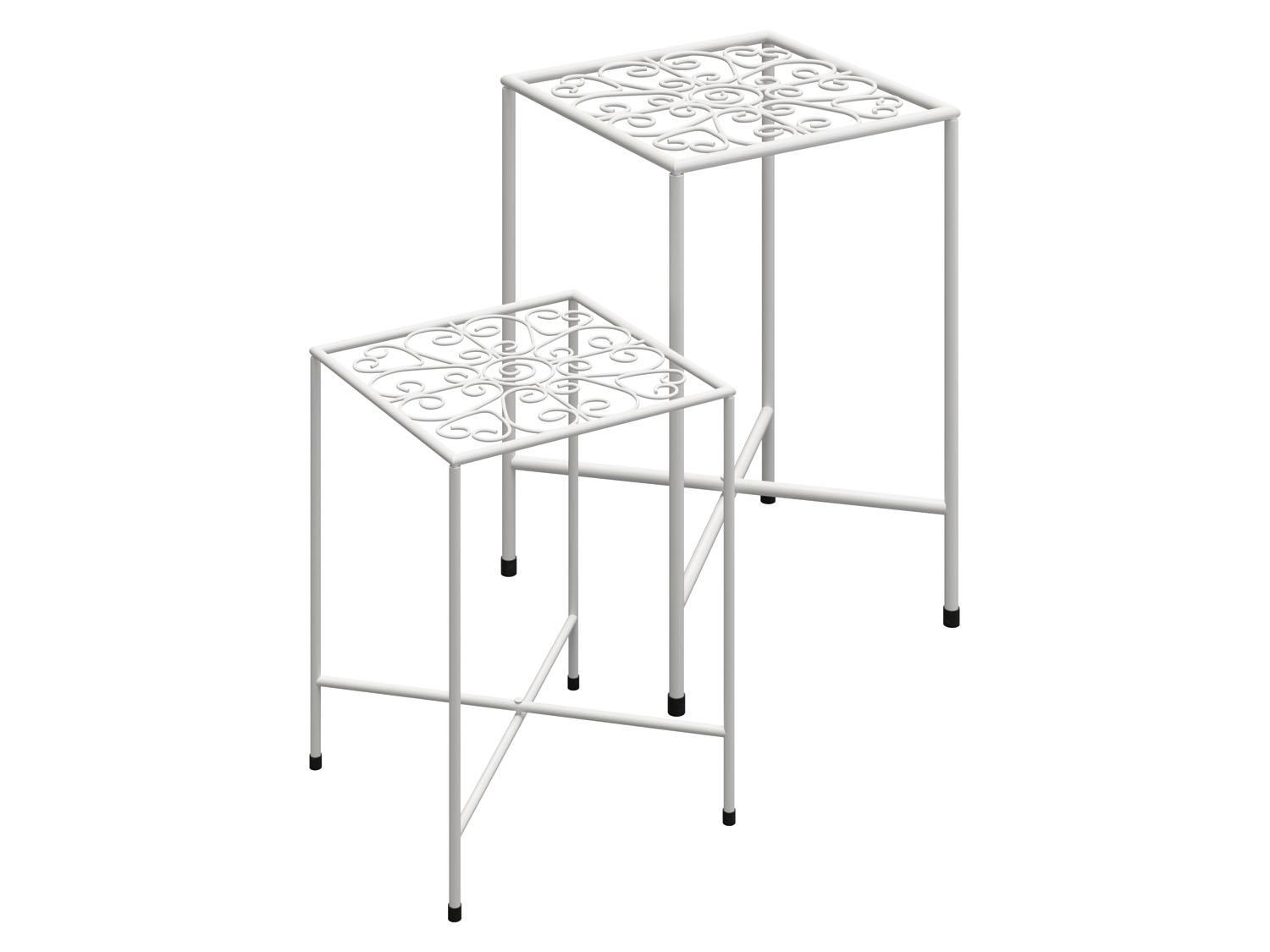 Livarno home Regał lub 2 stojaki na kwiaty Stojaki vintage, 2 szt.