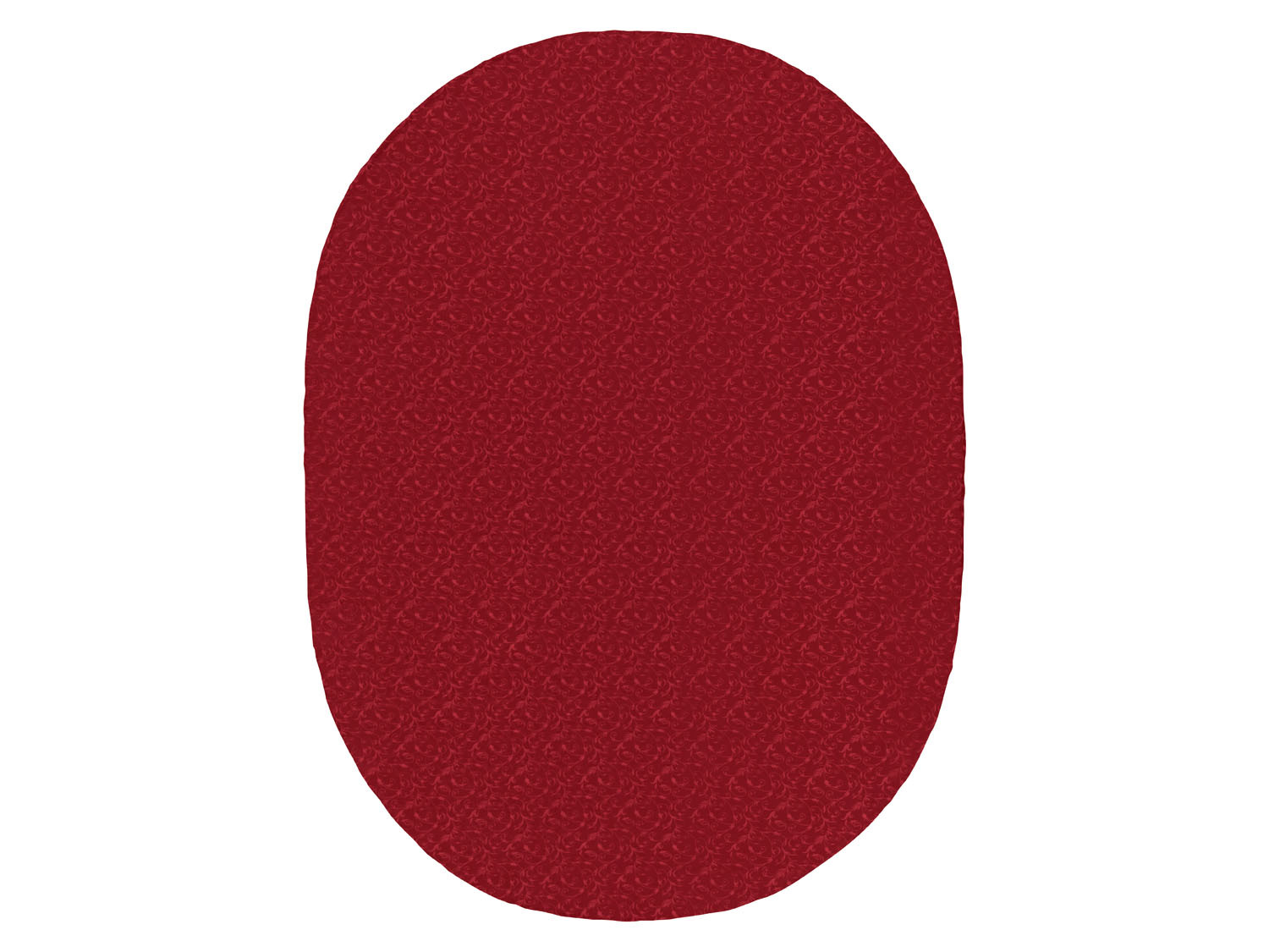 Livarno home Obrus żakardowy z szarfą w kontrastowym kolorze, 1 zestaw Owalny 160 x 220cm + 20 x 220cm, Czerwony