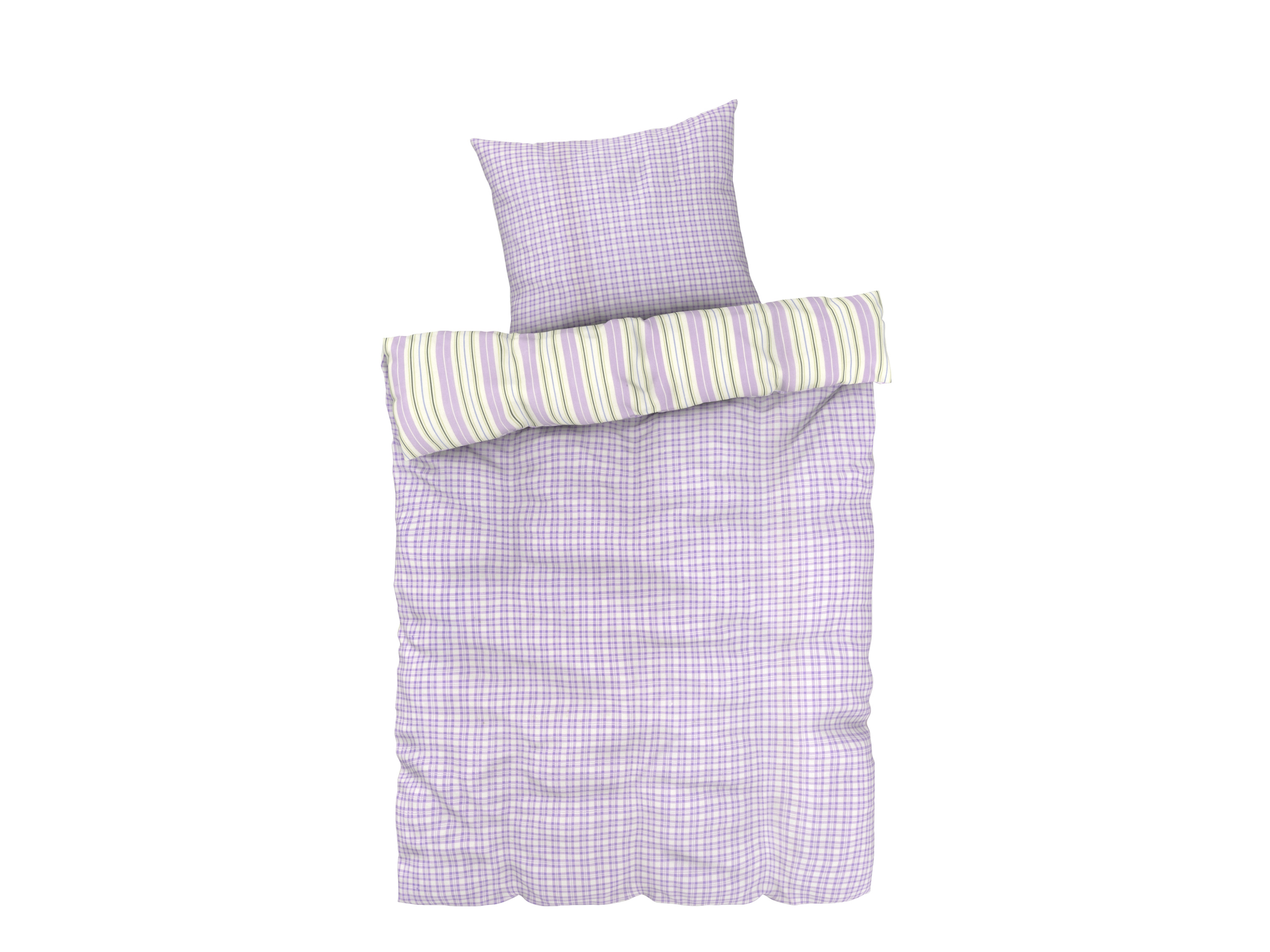 Livarno home Pościel z mikrowłókna satynowego, 140 x 200 cm W paski