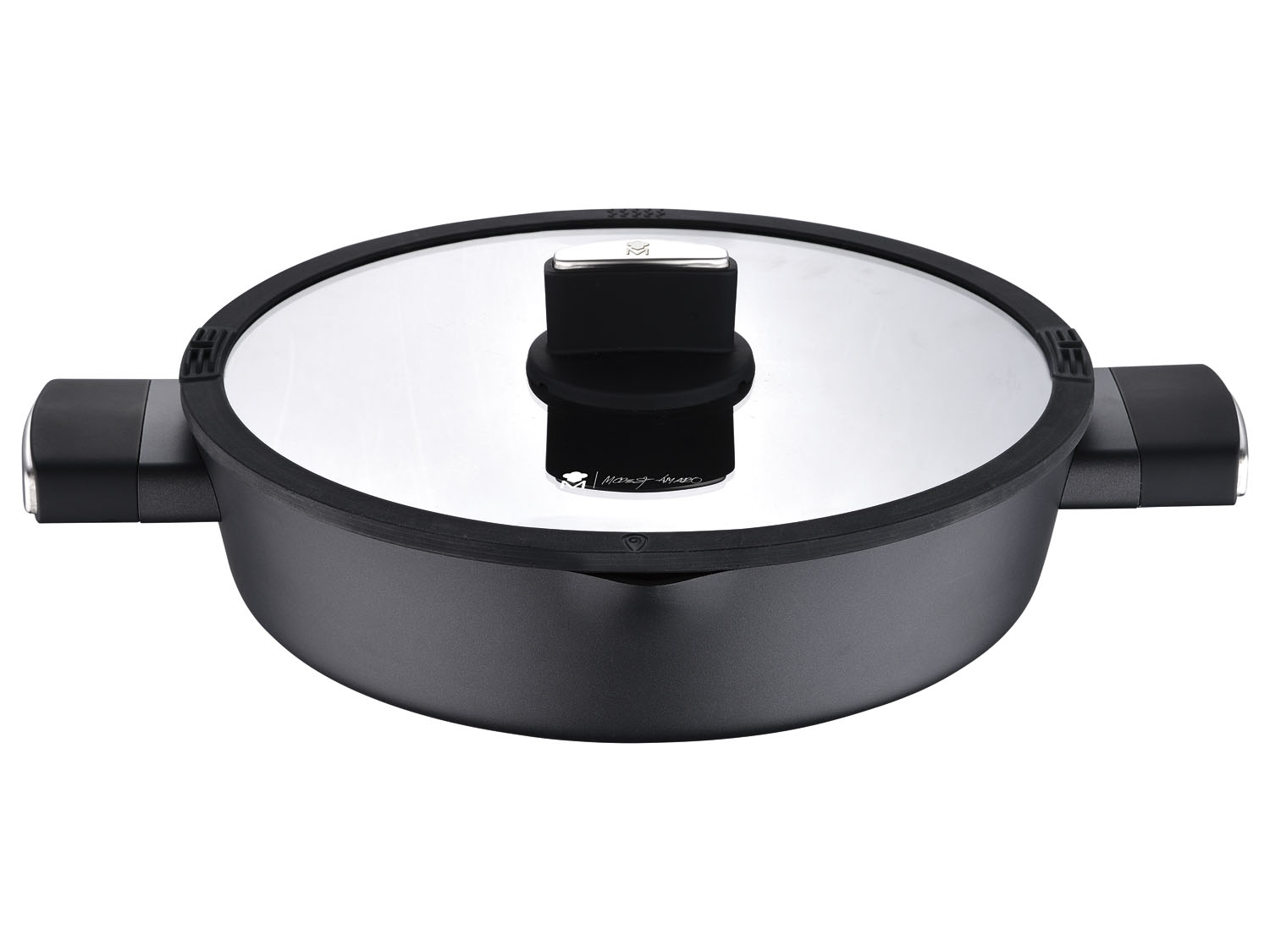 Masterpro Patelnia do serwowania z pokrywką Ø 28 cm, z kolekcji Modesta Amaro