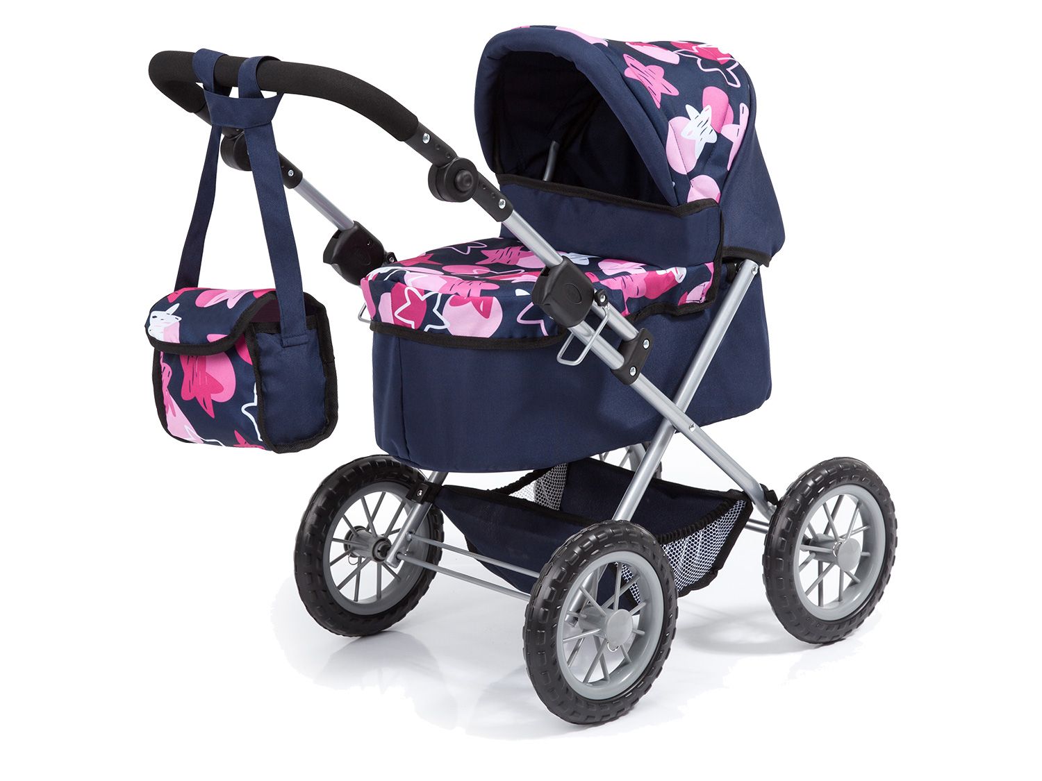 Wózek dla lalek Bayer Design Trendy Niebieski/ różowy