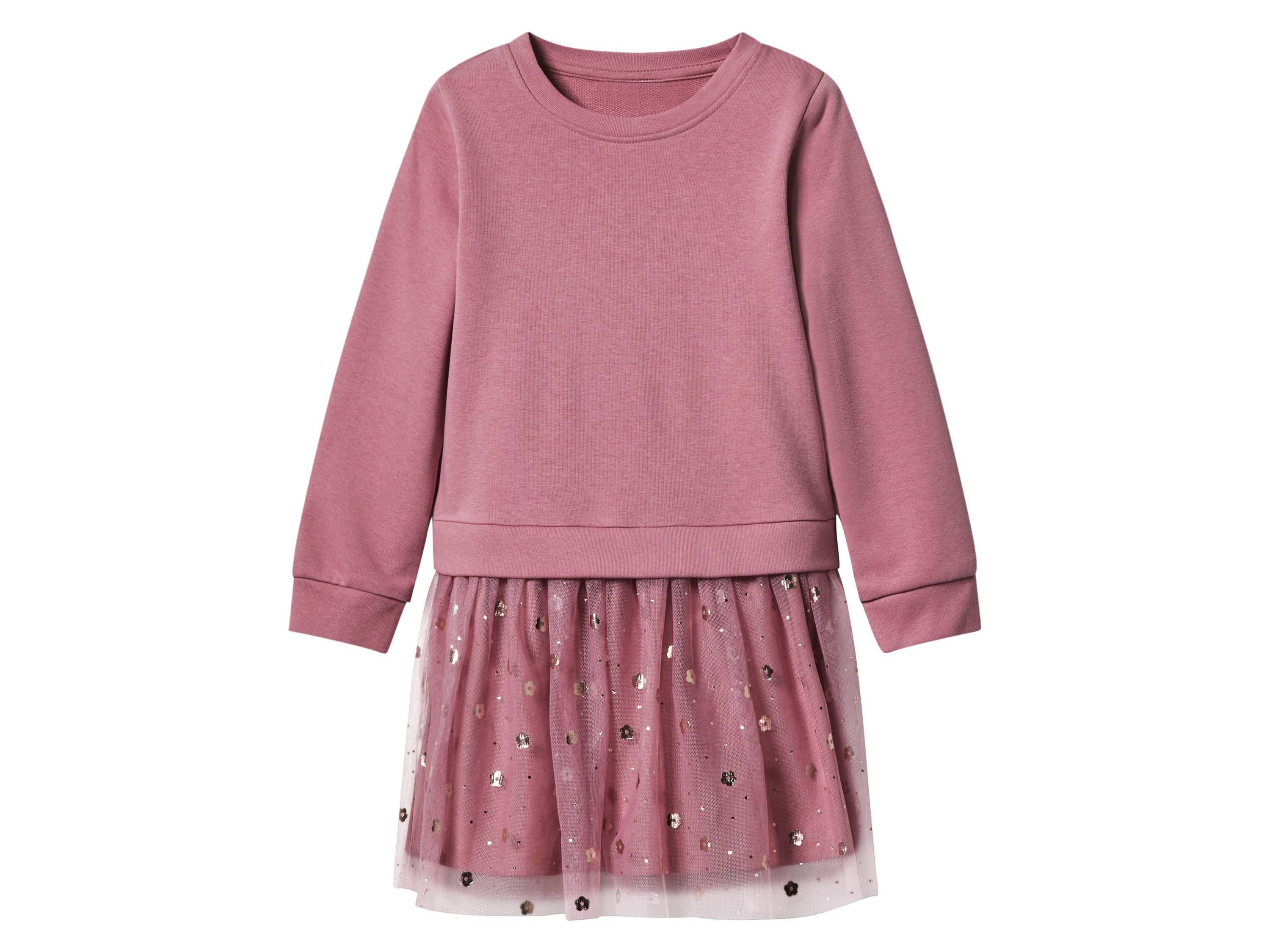 lupilu Sukienka dresowa dziewczęca Różowy, 98/104