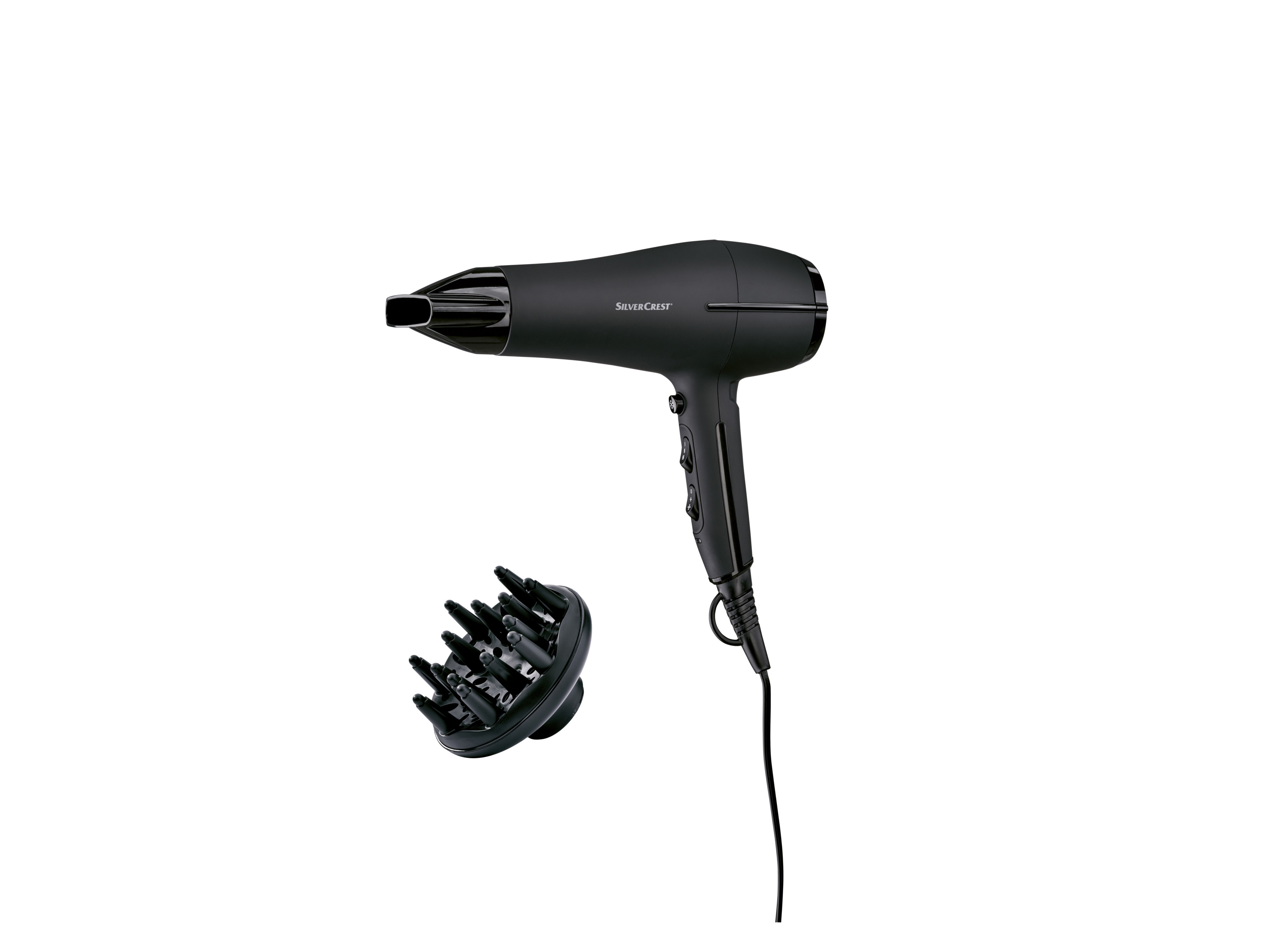 Silvercrest Personal Care Suszarka do włosów z czujnikiem dotykowym z jonizacją Czarny