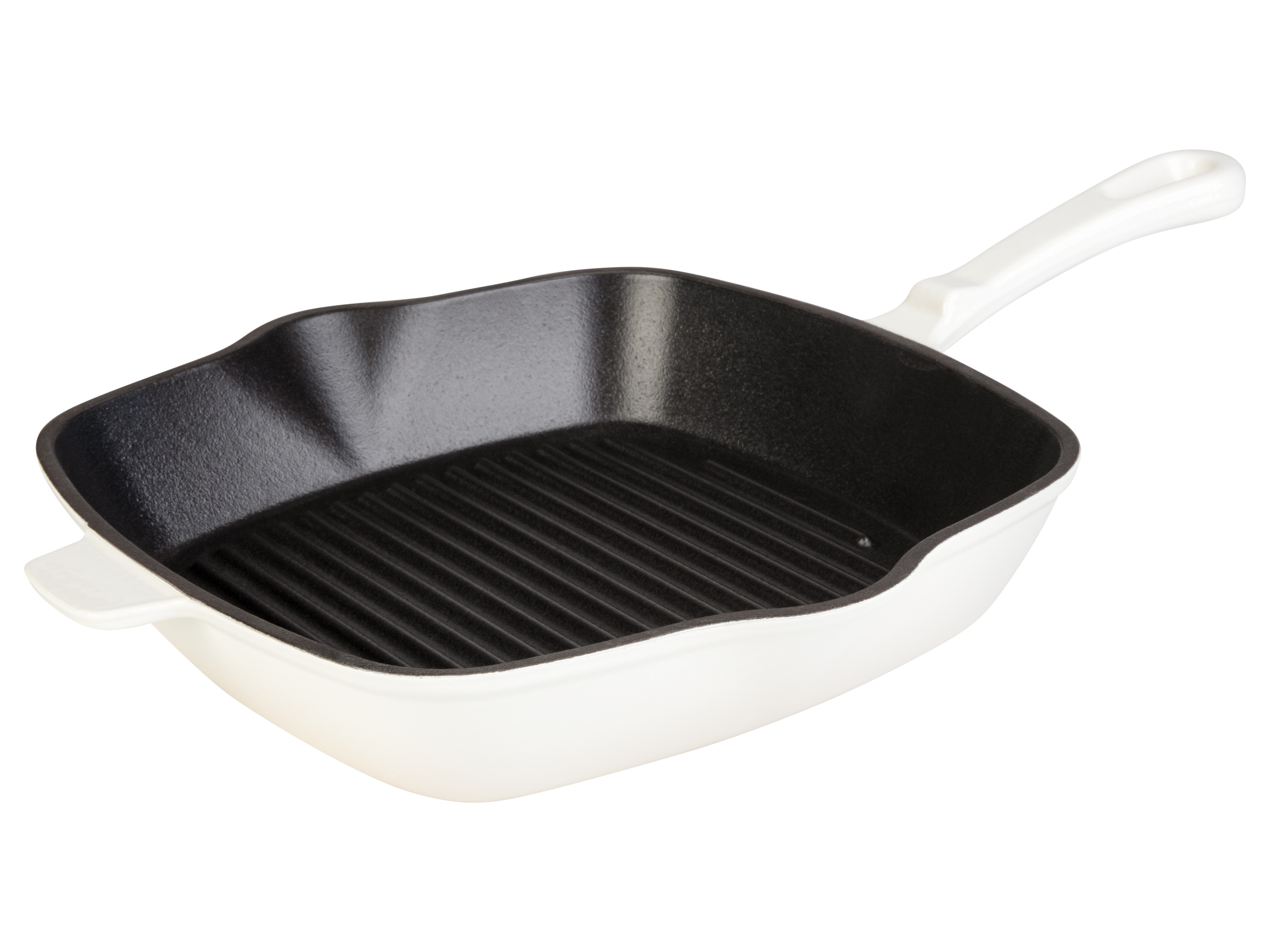 Livarno home Patelnia żeliwna grillowa, 24,5 x 24,5 cm Beżowy