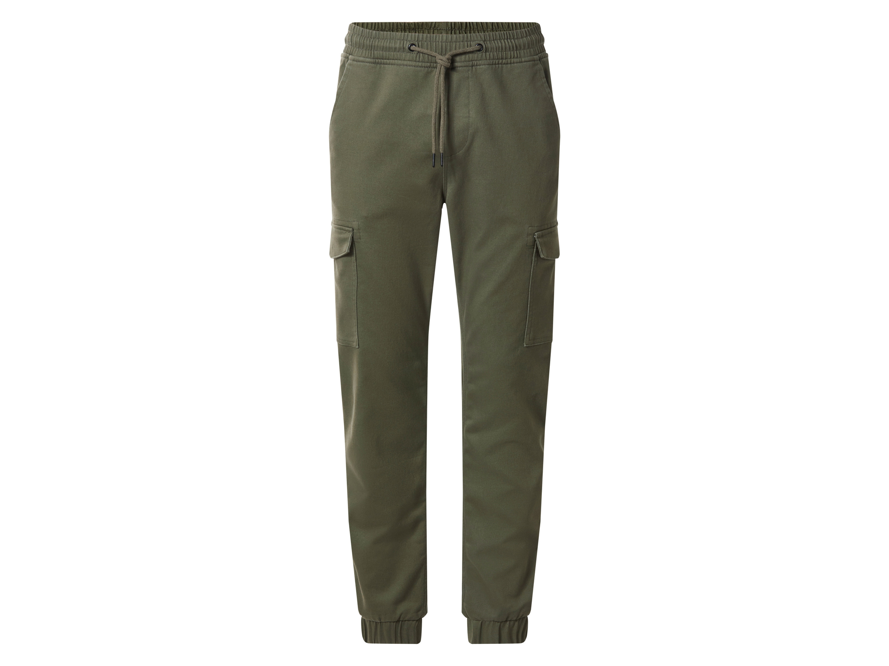 esmara Men Spodnie cargo męskie z bawełną Khaki, S 44/46