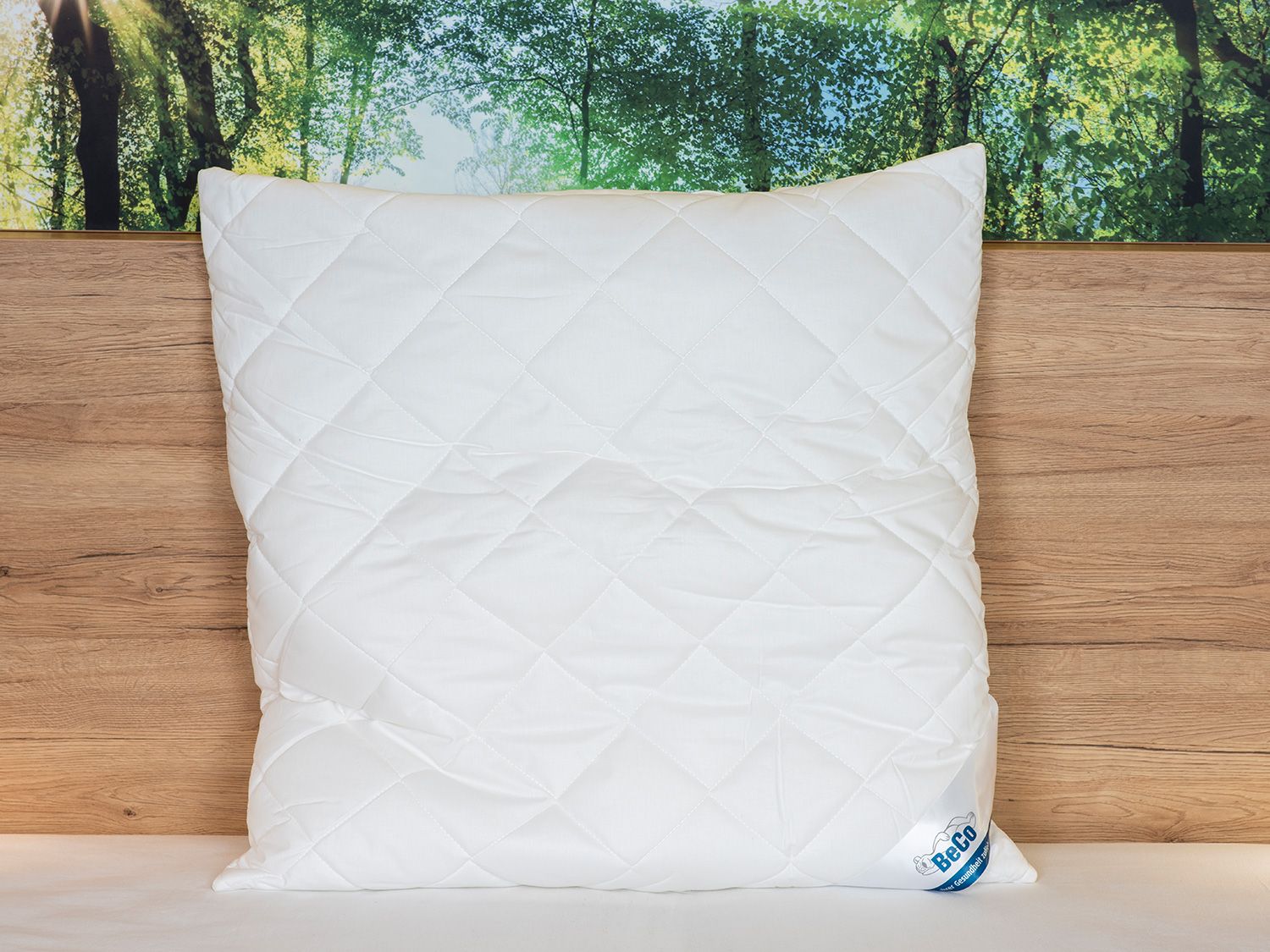 Poduszka BeCo »Proneem«, z ochroną przed roztoczami, 100% bawełna, pikowana. 80 X 80 cm