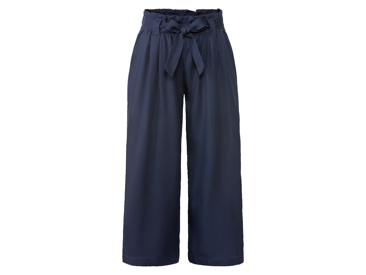 esmara Spodnie kuloty damskie, o kroju paper bag 42, Ciemnoniebieski