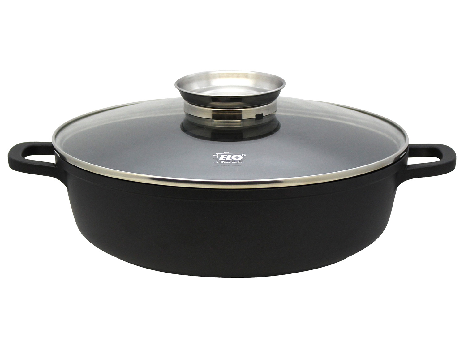 ELO Basic Patelnia aluminiowa z przykrywką 24 cm