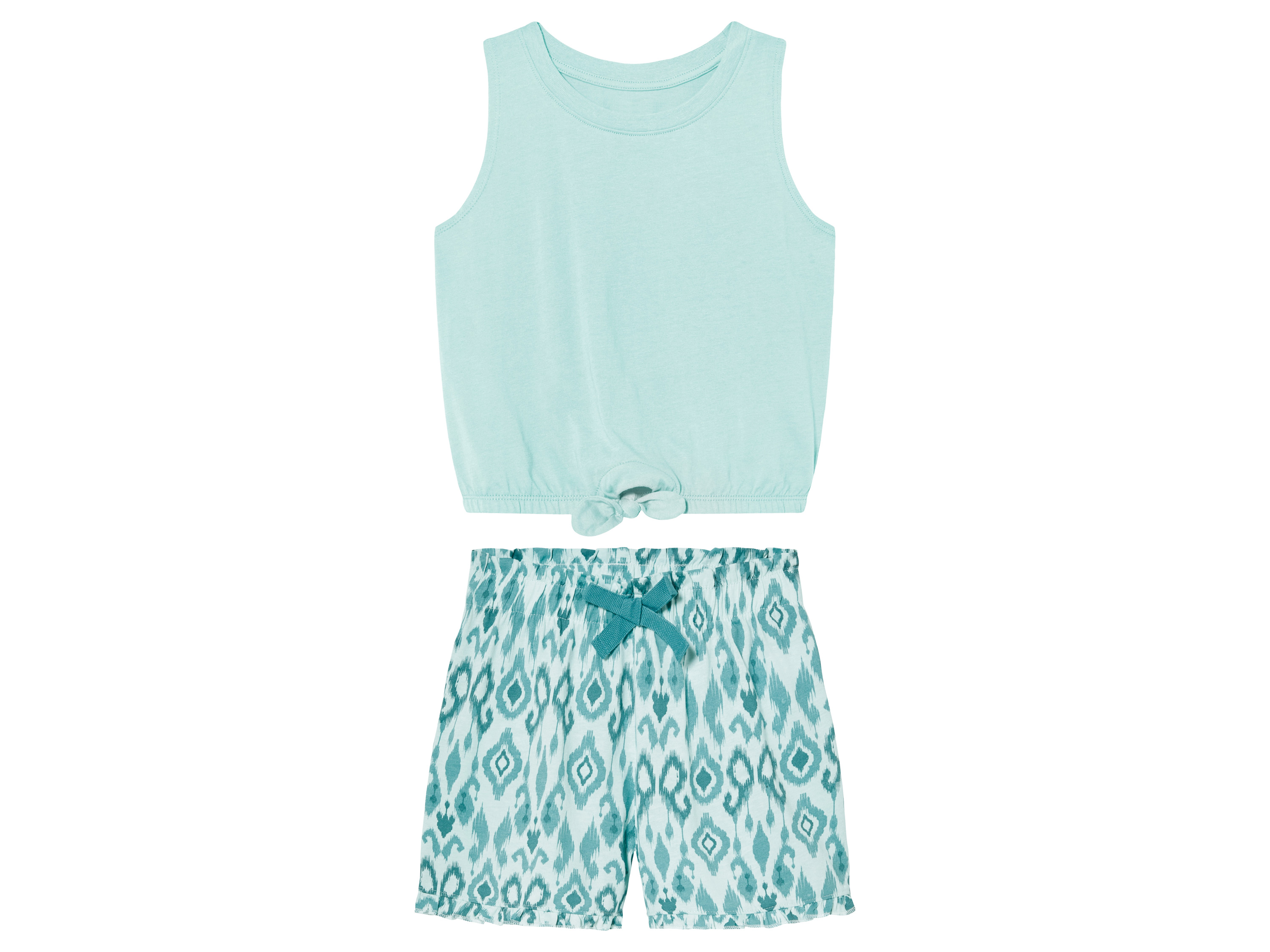 lupilu Komplet dziecięcy z bawełny, 2 elementy Miętowy, 110/116