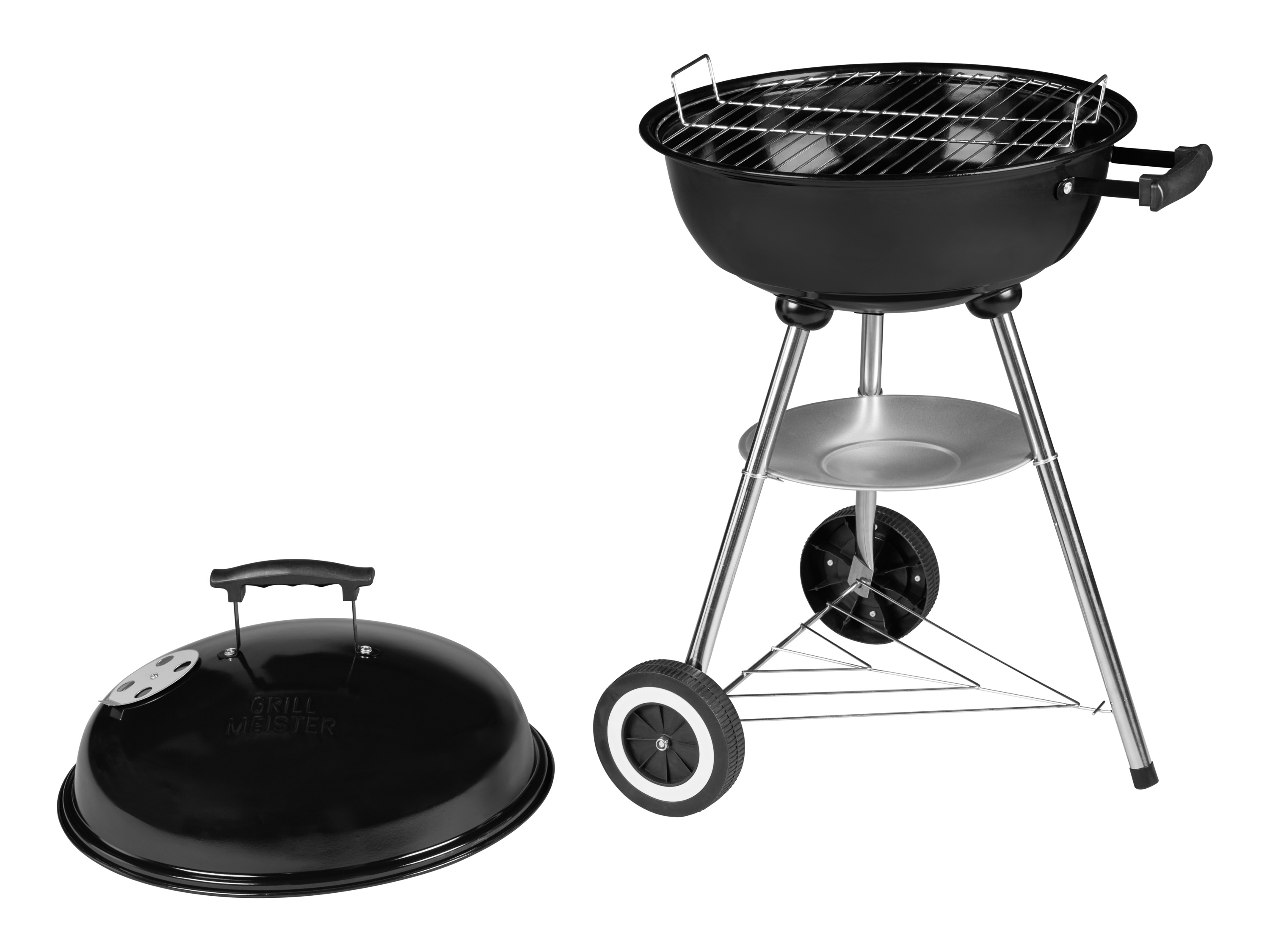 Grillmeister Grill węglowy na kółkach, Ø 47 cm