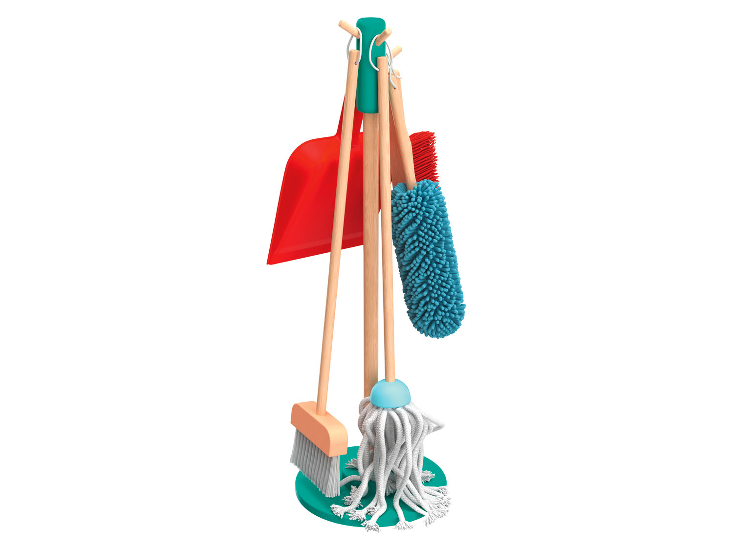 Playtive Zestaw do sprzątania / Deska do prasowania / Suszarka na pranie Zestaw do sprzątania