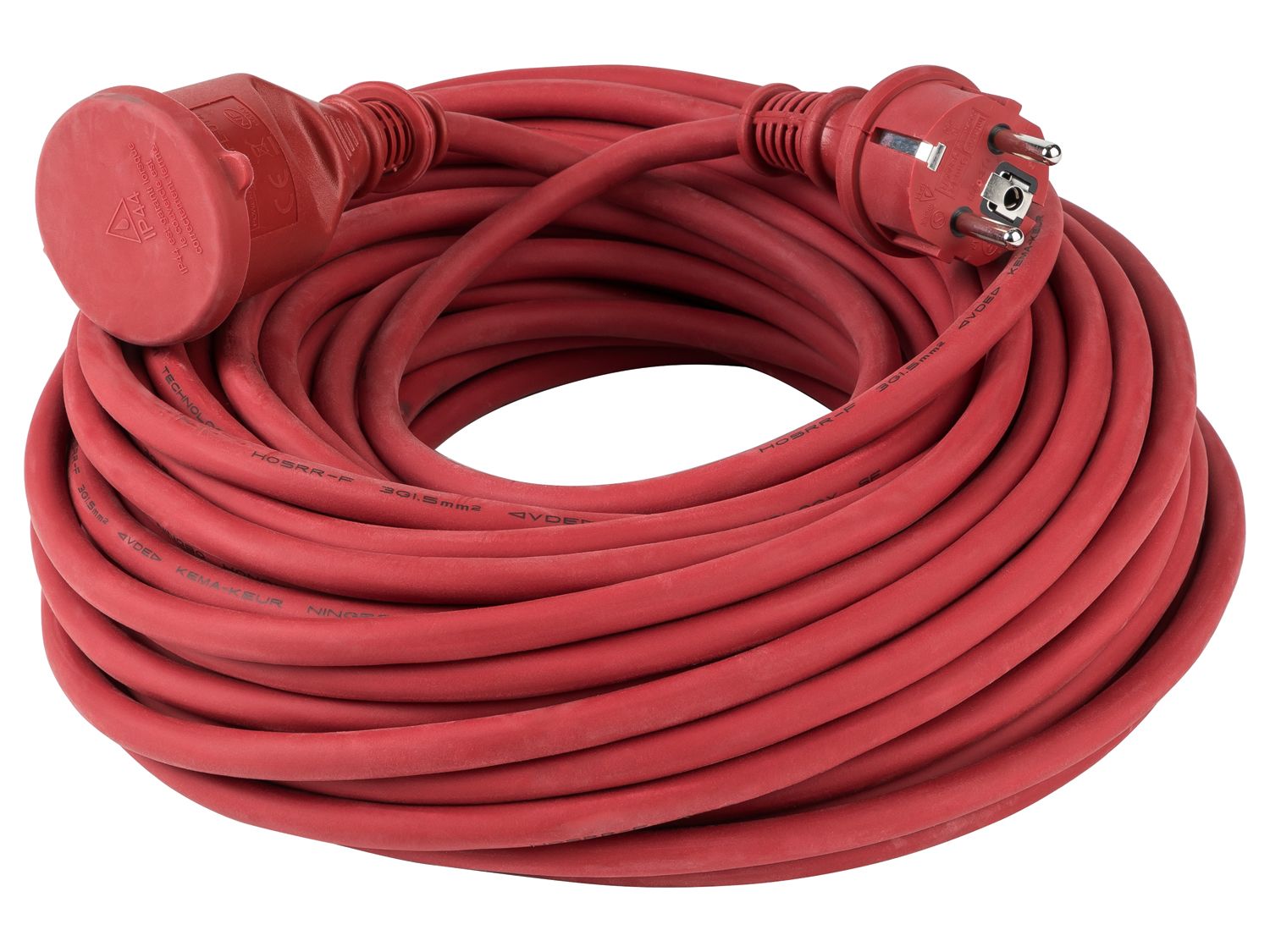Parkside Przedłużacz 25 m Czerwony