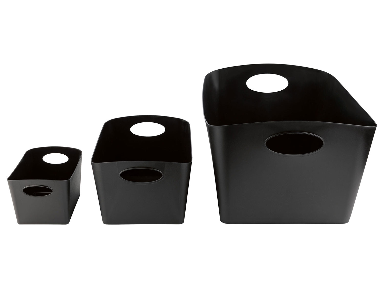 Koziol Pojemniki do przechowywania Boxxx, 3 sztuki Czarny
