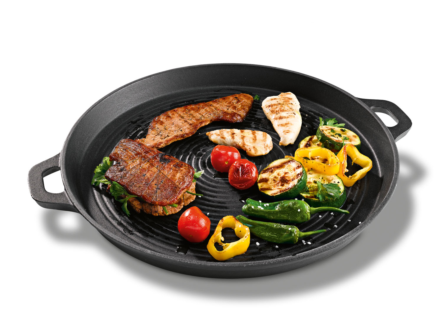 Grillmeister Patelnia grillowa żeliwna, Ø 40,5 cm