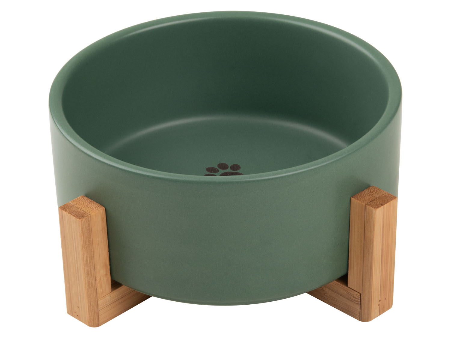 zoofari Miska lub zestaw 2 misek z ceramiki, na stojaku pojedyncza zielona