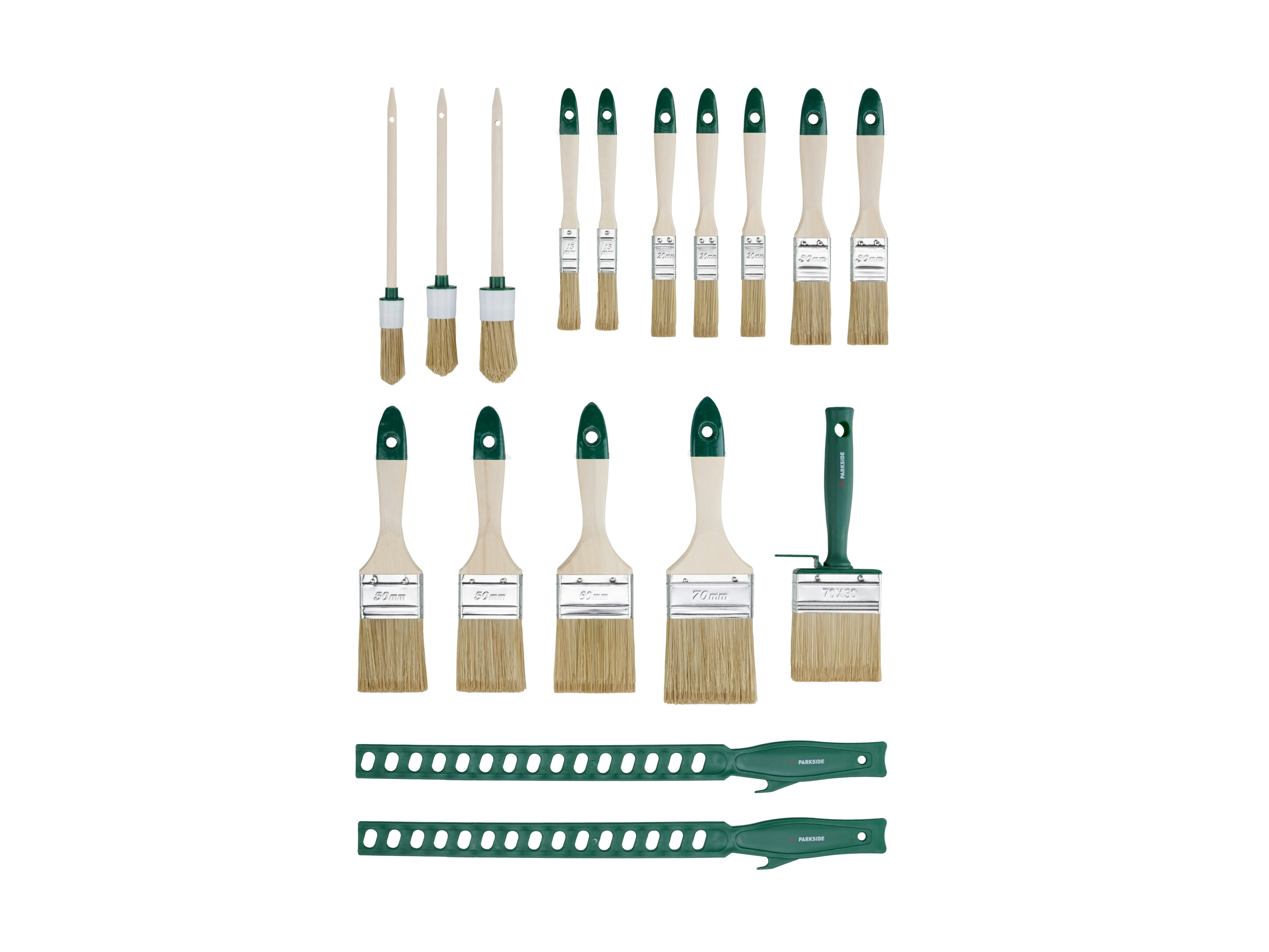 Parkside Zestaw pędzli, 17 elementów 17 szt. - glazura