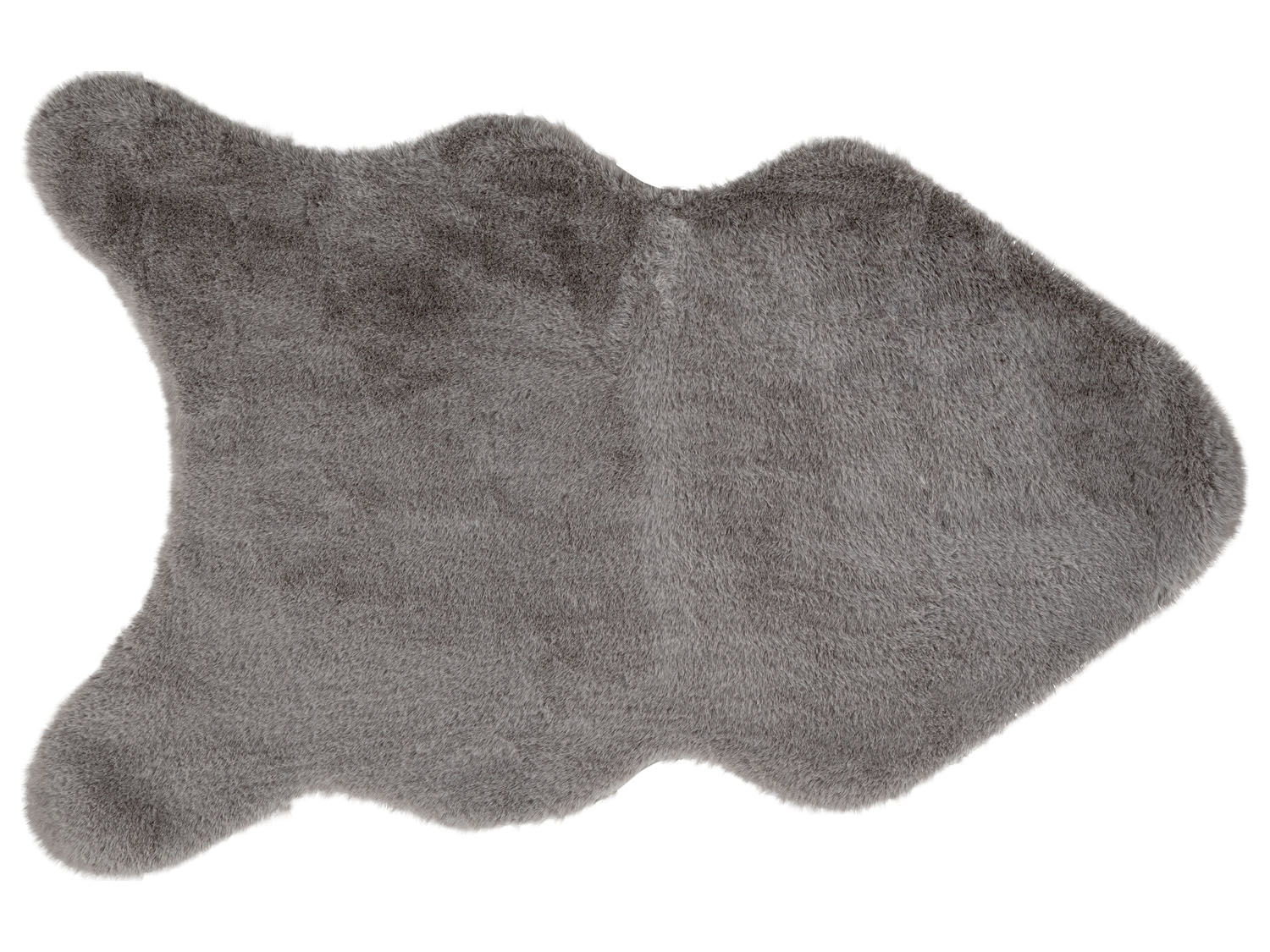 Livarno home Dywanik ze sztucznego futra, 60 x 90 cm Szary