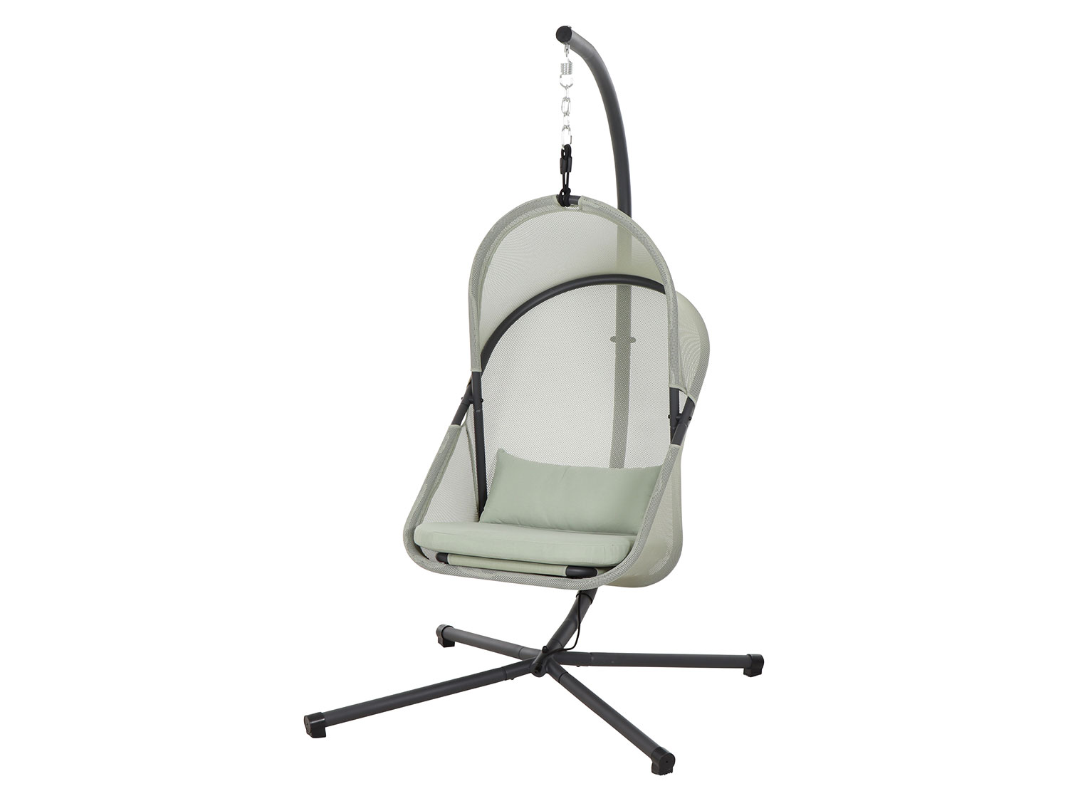 Siena Garden Wiszący fotel Yobaya, z najwyższej jakości tkaniną z przewiewnej siateczki AIR Jasnozielony