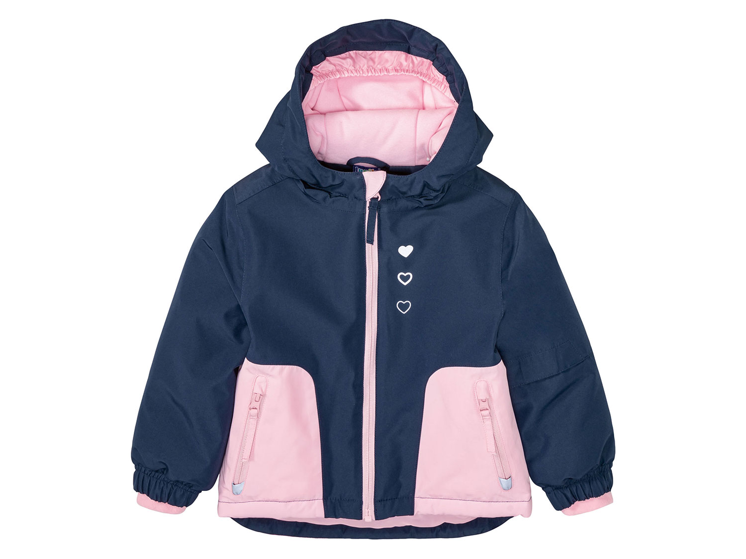 lupilu Kurtka zimowa dziecięca Granatowy/różowy, 98/104