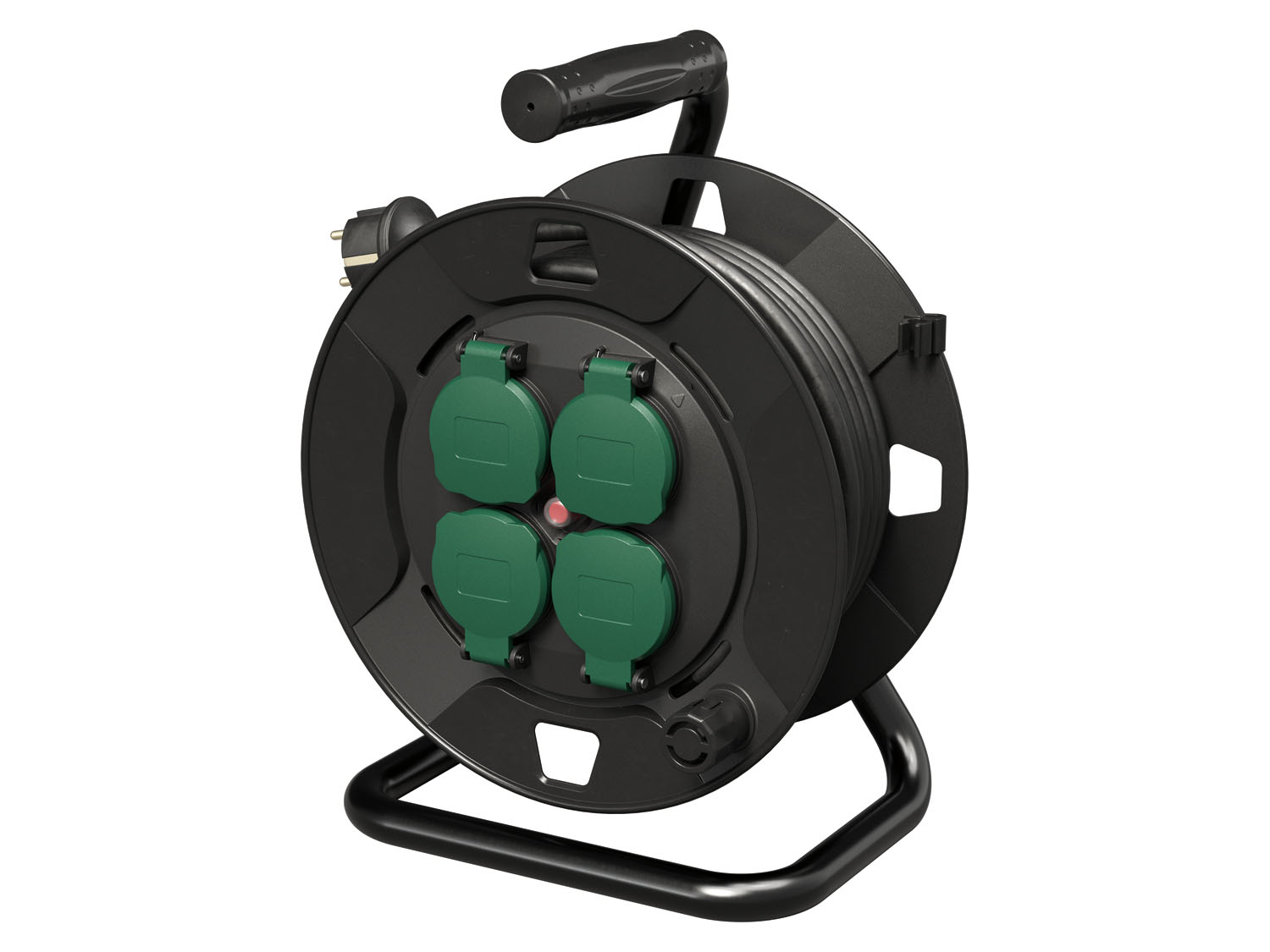 Parkside Przedłużacz bębnowy, 25 m Przedłużacz bębnowy z 4 gniazdami wtykowymi