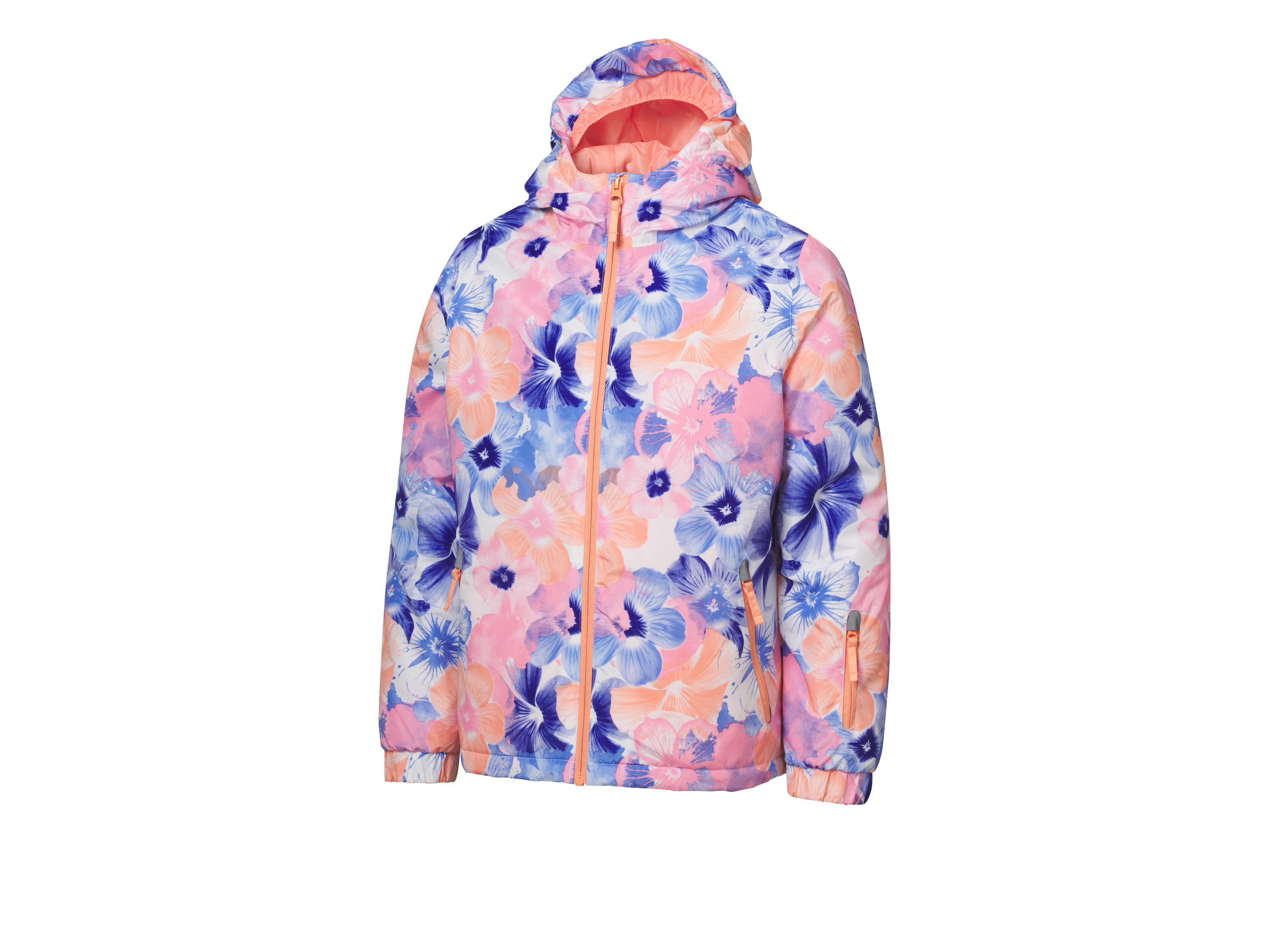 Crivit Kurtka narciarska dziecięca Kwiaty, 134/140